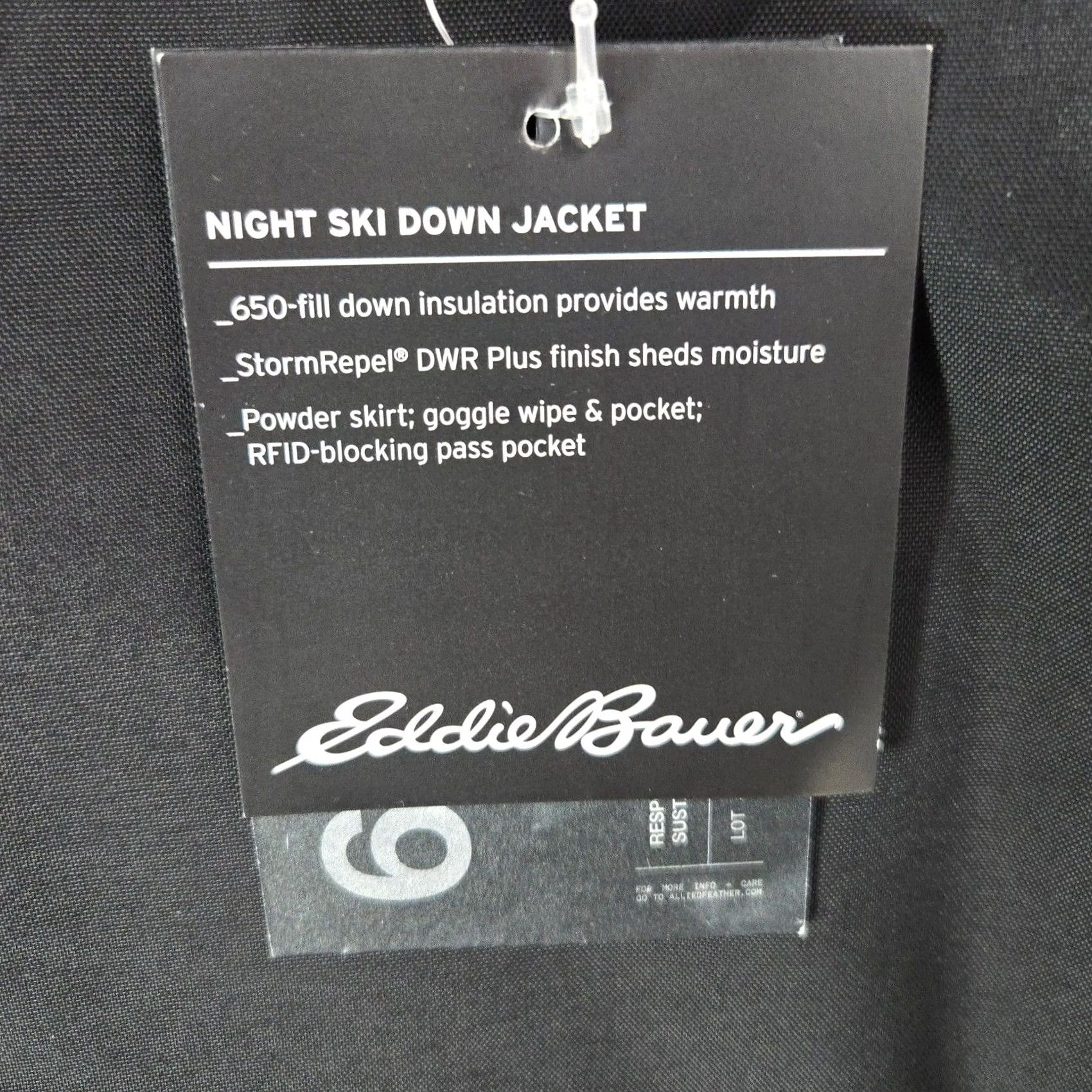 Eddie Bauer VINTAGE Eddie Bauer 650 Goose Down Reflective Hooded Jacket Mens XL Black Graph Check Down Jacket Size US XL / EU 56 / 4 - 7 Thumbnail