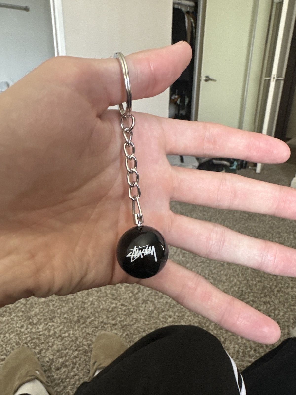 Stussy 8 Ball Keychain | Grailed