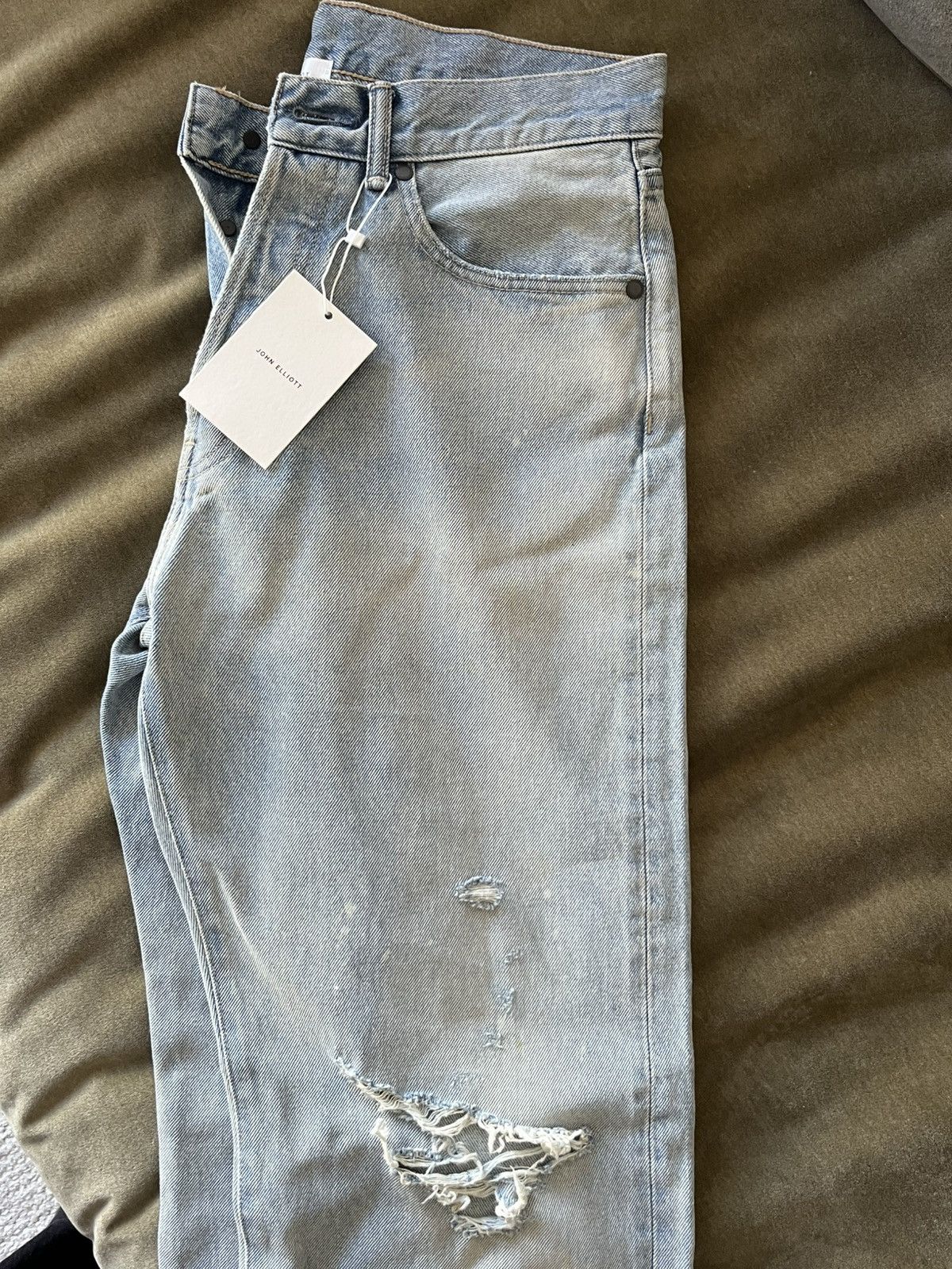 John Elliott John Elliott Wyatt Jeans - Clover - Size 29 Size US 29 - 3 Thumbnail