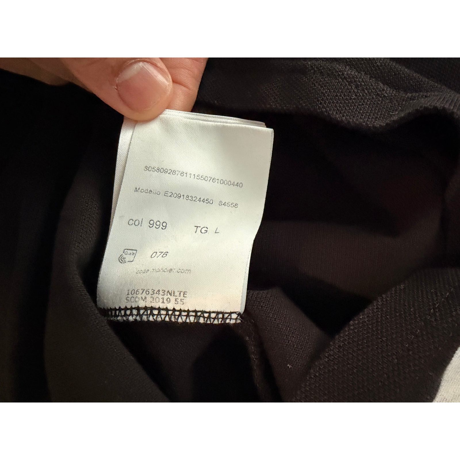 Moncler Moncler Black Polo L Size US L / EU 52-54 / 3 - 5 Thumbnail