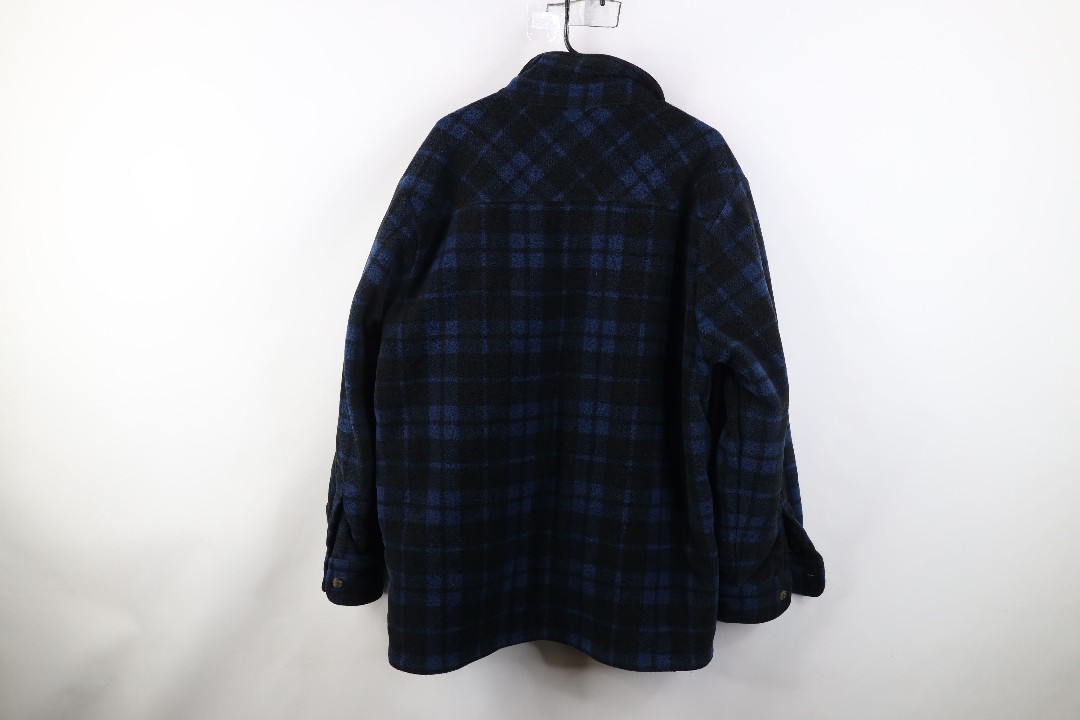 Dickies Vintage Y2K Dickies Quilted Fleece Button Shirt Jacket Plaid Size US XL / EU 56 / 4 - 14 Thumbnail