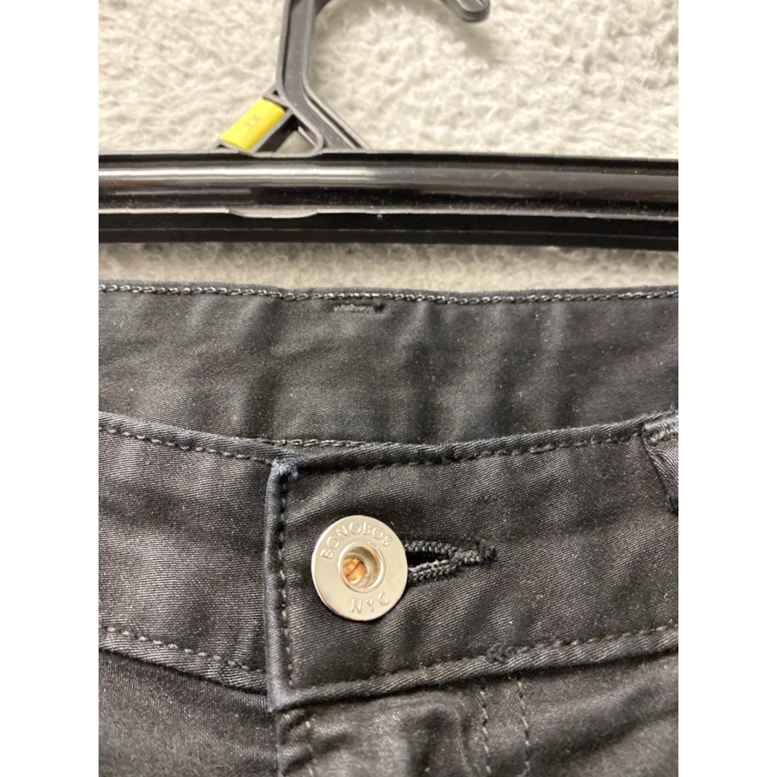 Bonobos Bonobos Men's Slim Fit Jeans Denim Blue 35 x 30/163-33 Cotton Blend Elastane Stretch 5-Pocket Button Closure Straight Vintage No Size US 35 - 3 Thumbnail