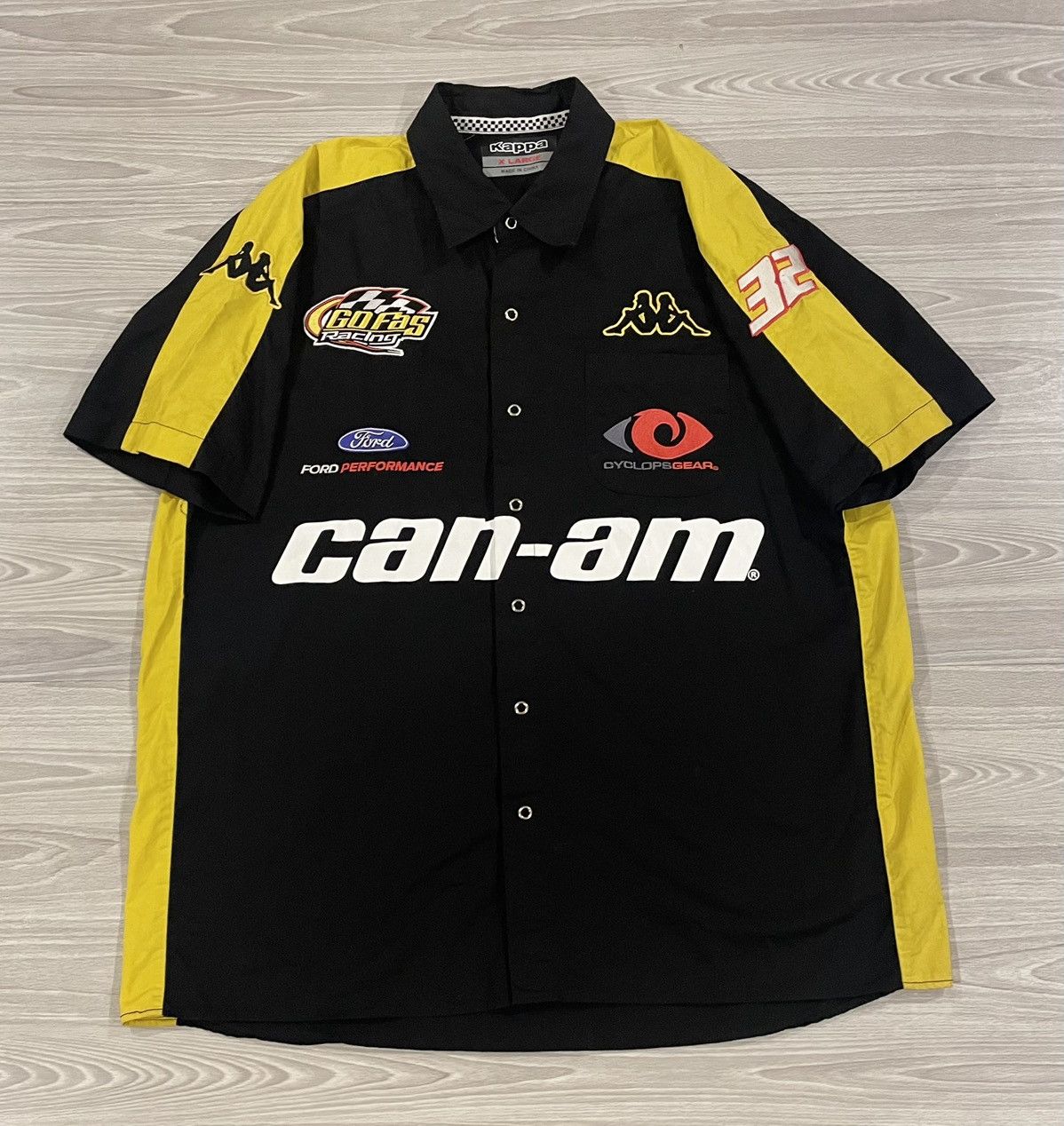 Kappa Kappa Technical Pit Collar Shirt Racing Can-Am Men’s Size XL Size US XL / EU 56 / 4 - 1 Thumbnail