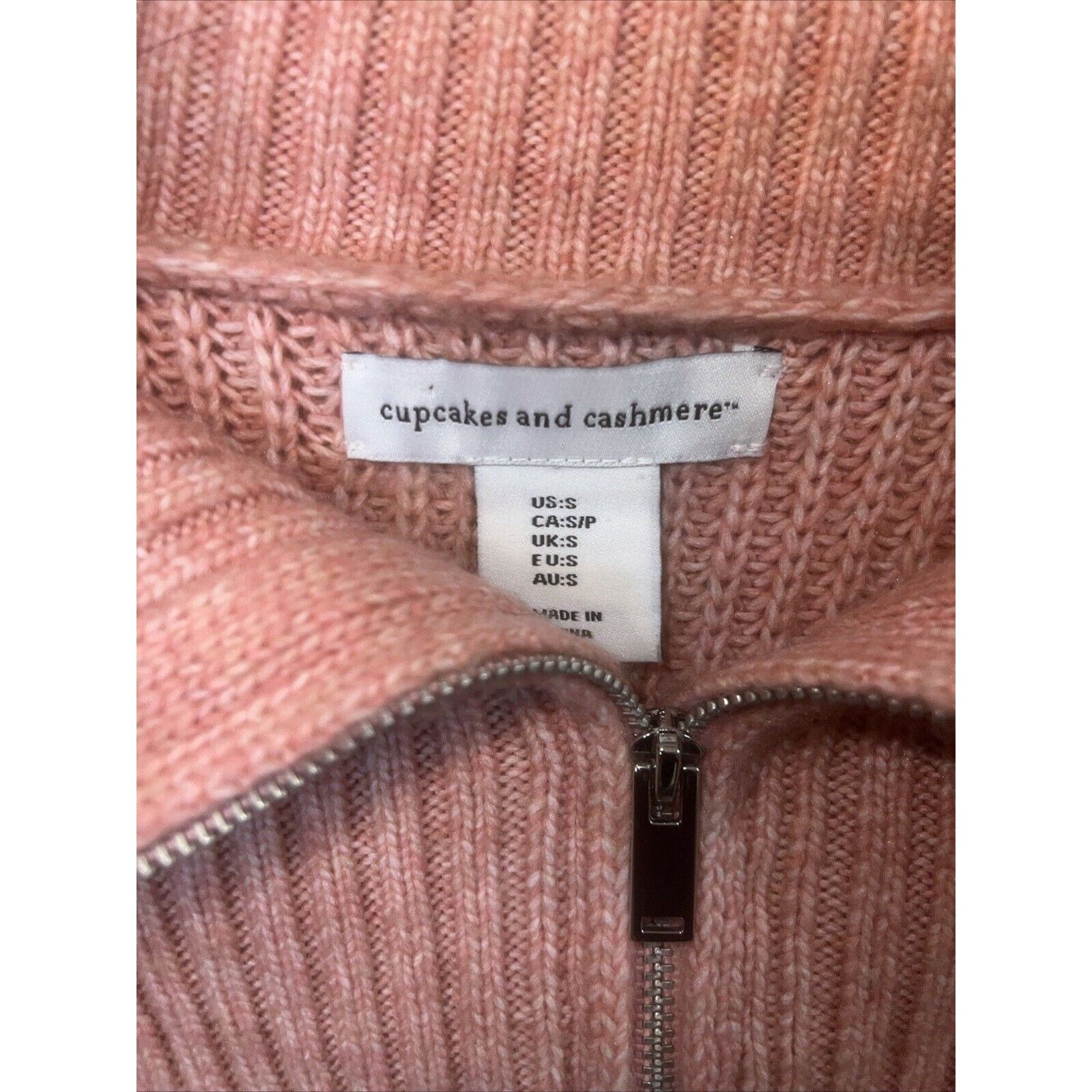 Johnny Cupcakes Cupcakes and Cashmere Women’s Sweater Small Knit Soft Pink Size S / US 4 / IT 40 - 2 Thumbnail
