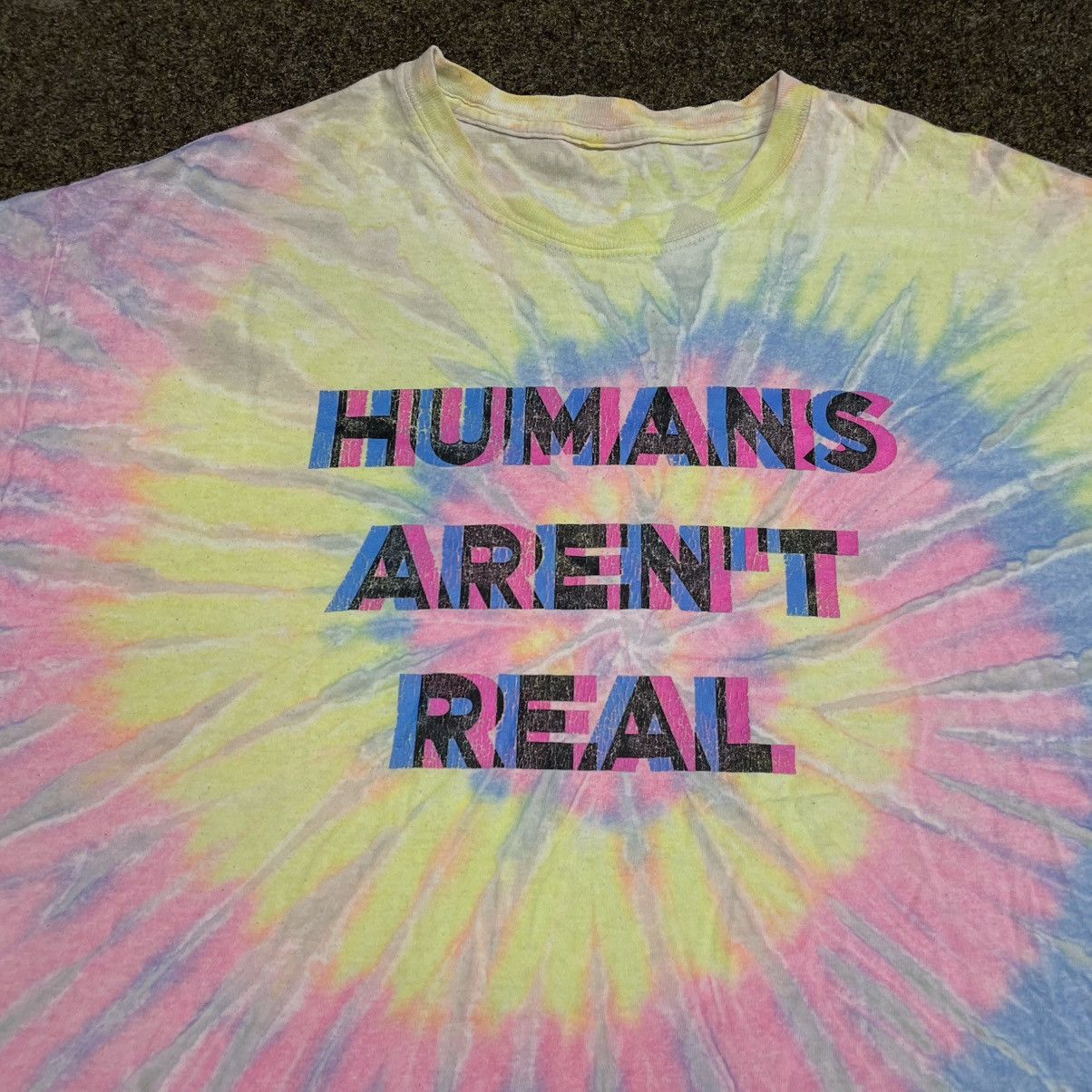 Vintage Vintage Y2K Tie Dye Graphic Tee Rave Streetwear Washed S Size US S / EU 44-46 / 1 - 2 Thumbnail