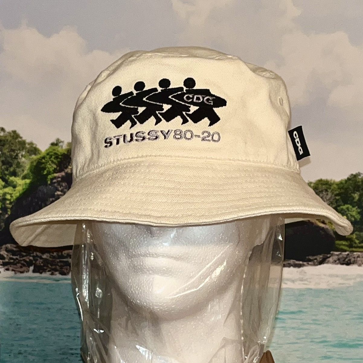 純正卸し売り CDG X STUSSY CANVAS BUCKET HAT L/XL 40th | bioport.com.tr