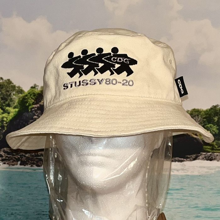 Stussy [L/XL] Stüssy x CDG 40th Anniversary Bucket Hat | Grailed