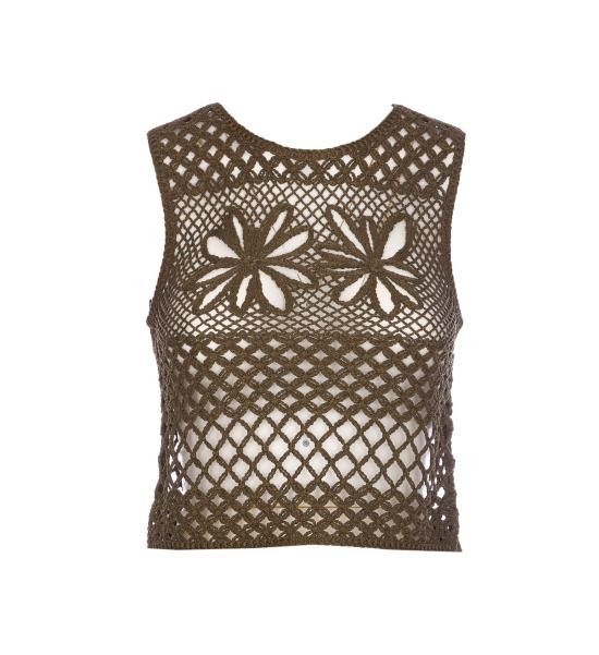 Pinko PINKO Women Tops 104733 A2FFX26 Brown Size M / US 6-8 / IT 42-44 - 1 Thumbnail
