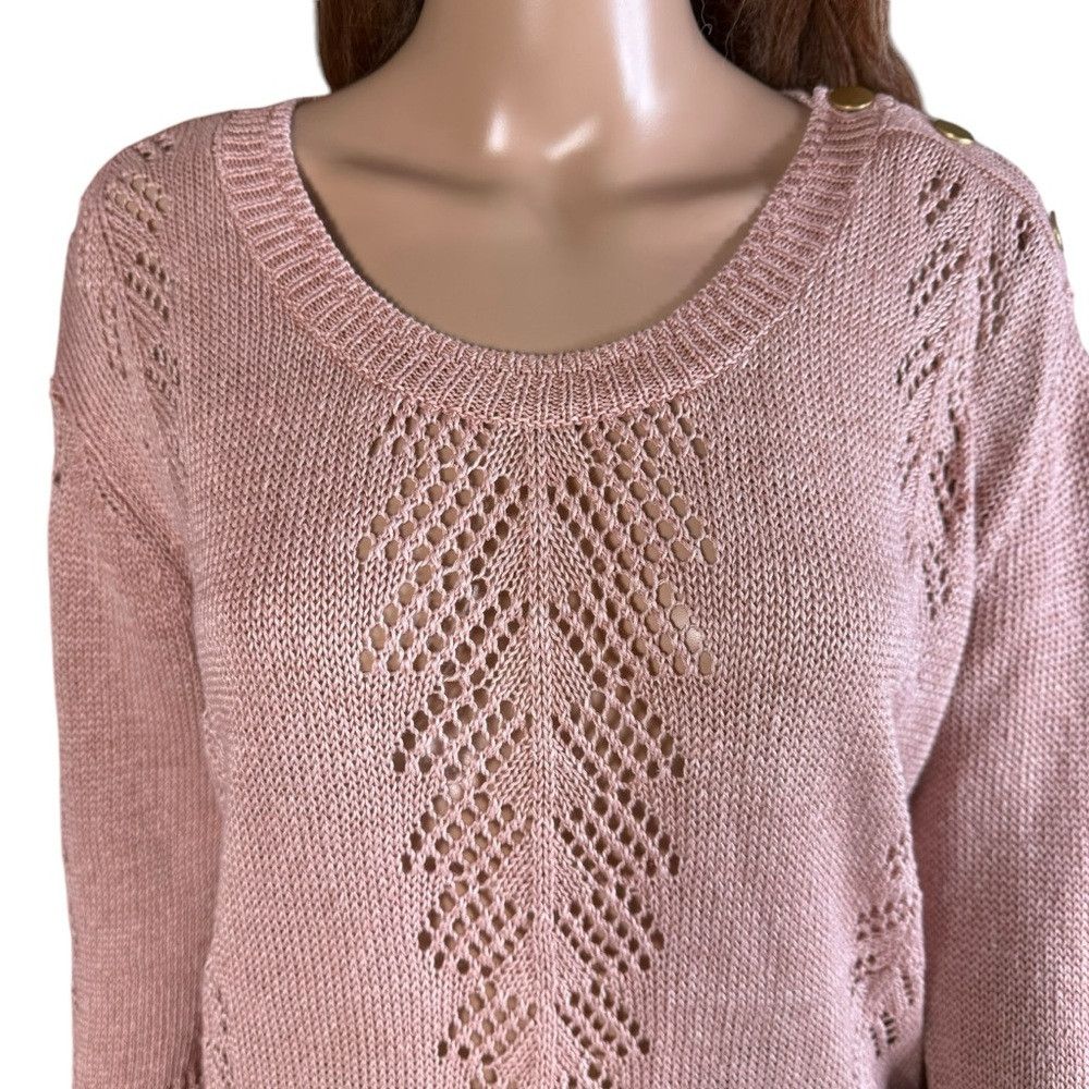 Other Wrap London Linen Knit Sweater Size 12 Size XL / US 12-14 / IT 48-50 - 2 Thumbnail