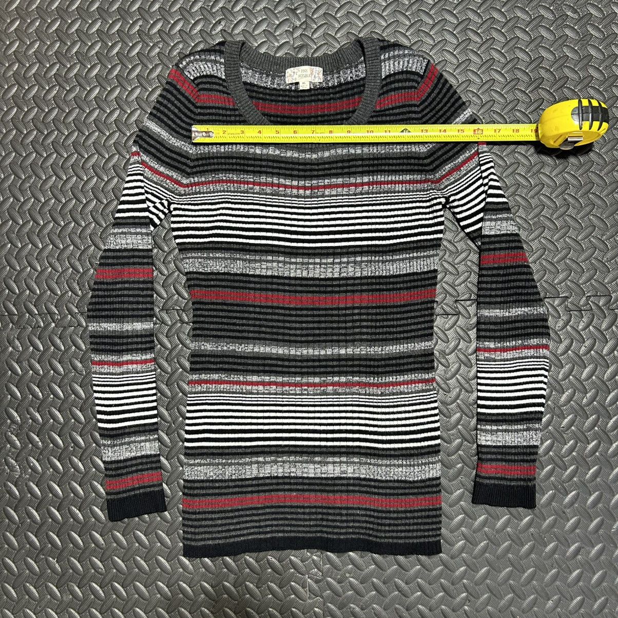 Other Pink Republic Sweater Top Blouse Striped Ribbed Knit XL Size XL / US 12-14 / IT 48-50 - 4 Thumbnail