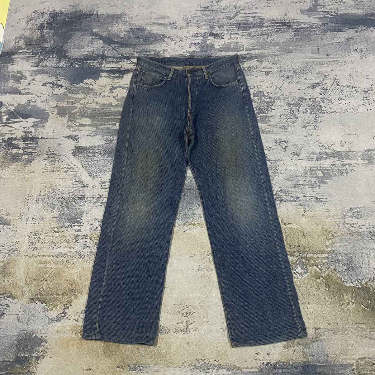 Japanese Brand × Jean × Vintage Vintage Liberto Boro Stich Denim Button Fly Denim Jeans Size US 32 / EU 48 - 1 Thumbnail