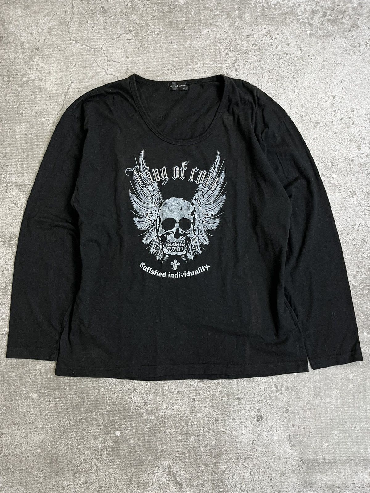 If Six Was Nine Mind Games Skull Wings Studded Longsleeve Size US XL / EU 56 / 4 - 1 Thumbnail