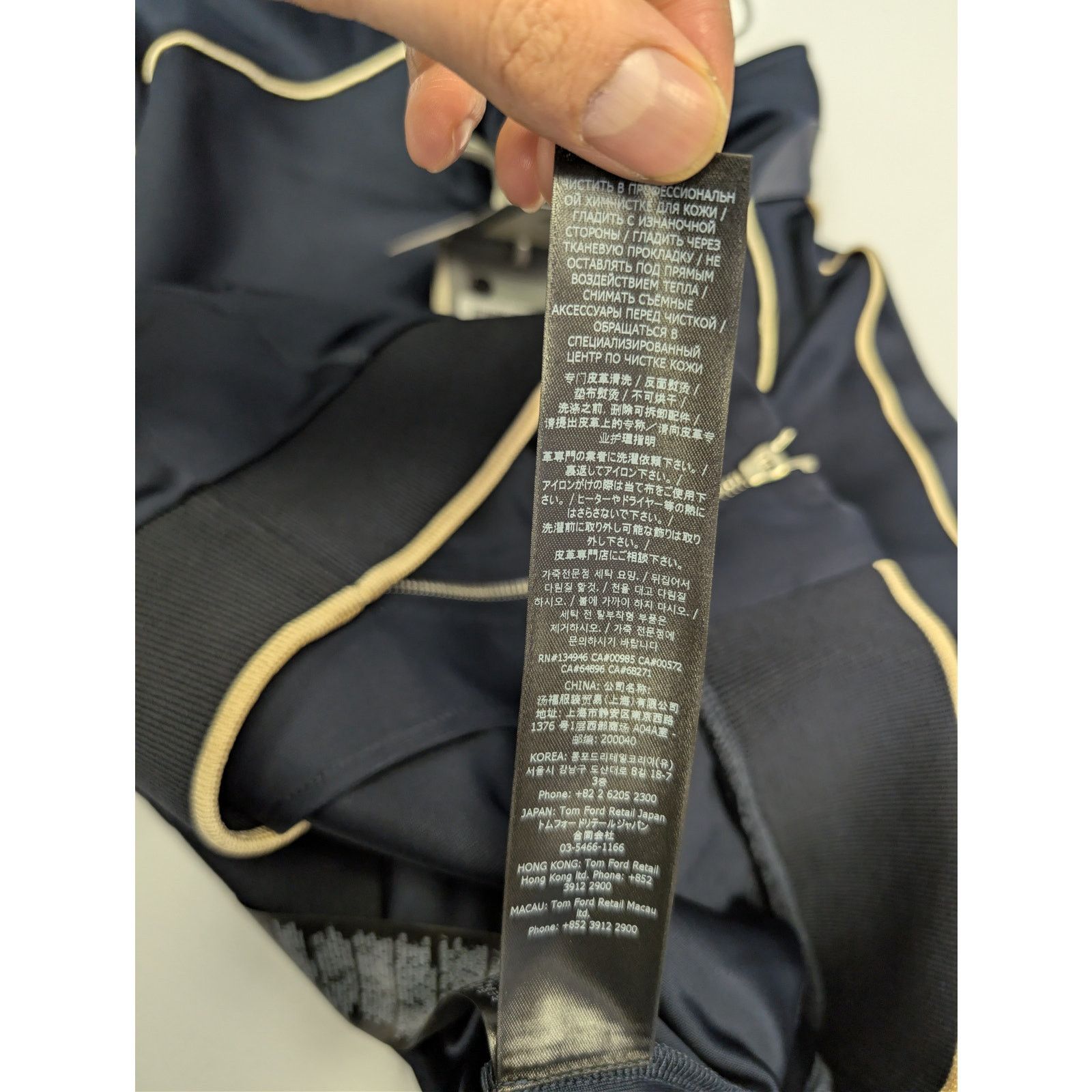Tom Ford o1rshd1 Sports jacket with piping in navy blue Size US M / EU 48-50 / 2 - 20 Thumbnail