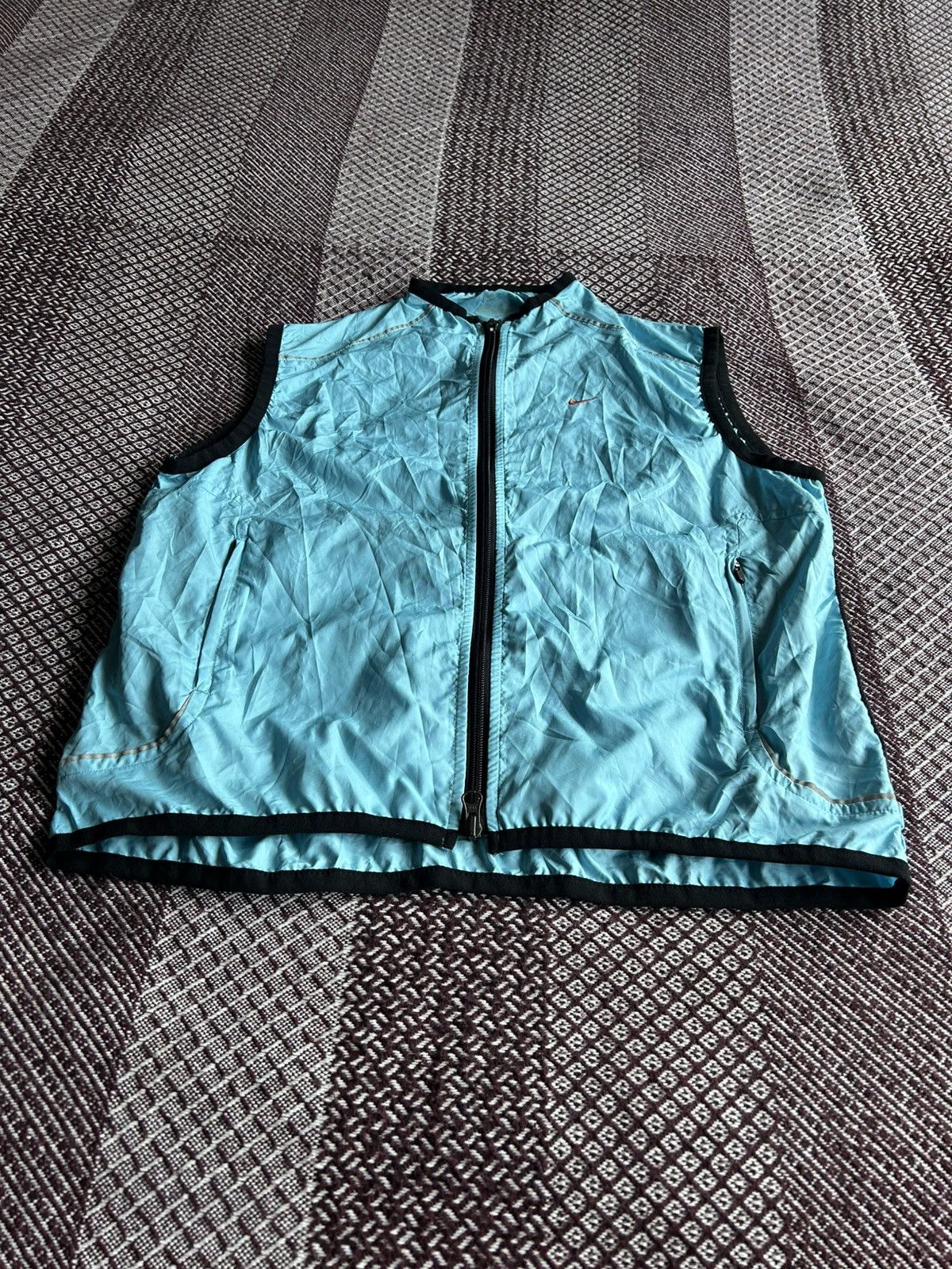 Nike × Vintage Vintage Y2K Nike Running Nylon Vest Gilet Streetwear Size M Size M / US 6-8 / IT 42-44 - 3 Thumbnail