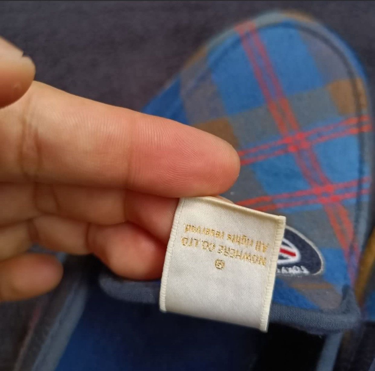 Bape RARE BAPE 🦍Tartan Check Nel Slip shoe Size US 7.5 / EU 40-41 - 7 Thumbnail