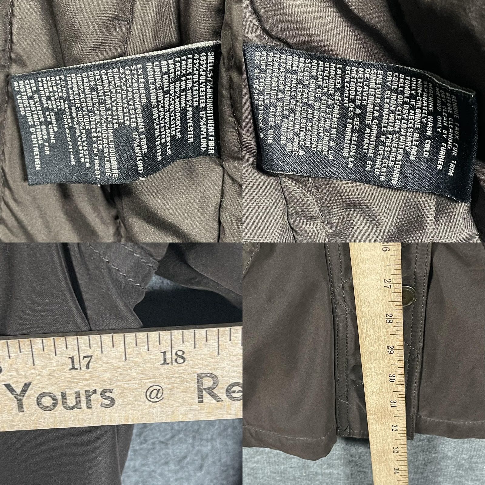 Madison VINTAGE 1 Madison Expedition Coat Womens XS Brown Heritage Collection Faux Fur Parka Size XS / US 0-2 / IT 36-38 - 9 Thumbnail