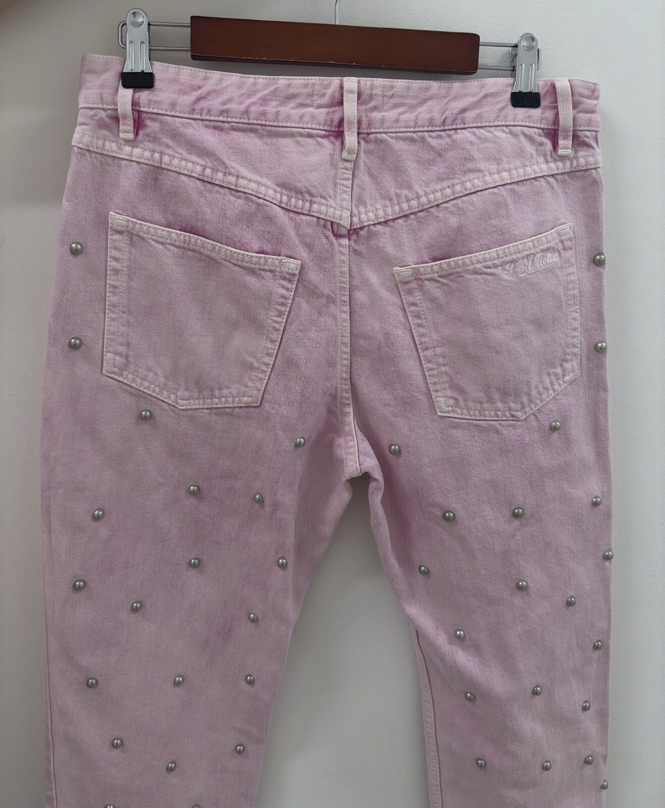 Isabel Marant Etoile Isabel Marant Etoile Studded Pink Studded jeans Size 40 Size 27" / US 4 / IT 40 - 7 Thumbnail