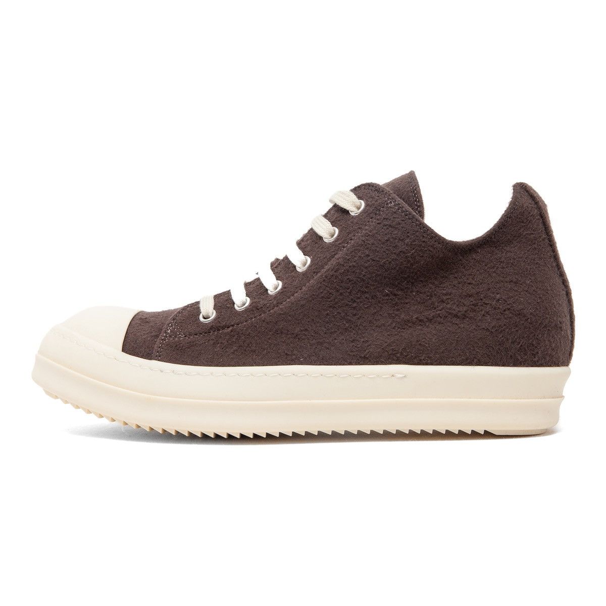 Rick Owens Concordians Ramones Lows Brushed Cutton Dark Dust Brown Milk Size US 7 / EU 40 - 2 Thumbnail