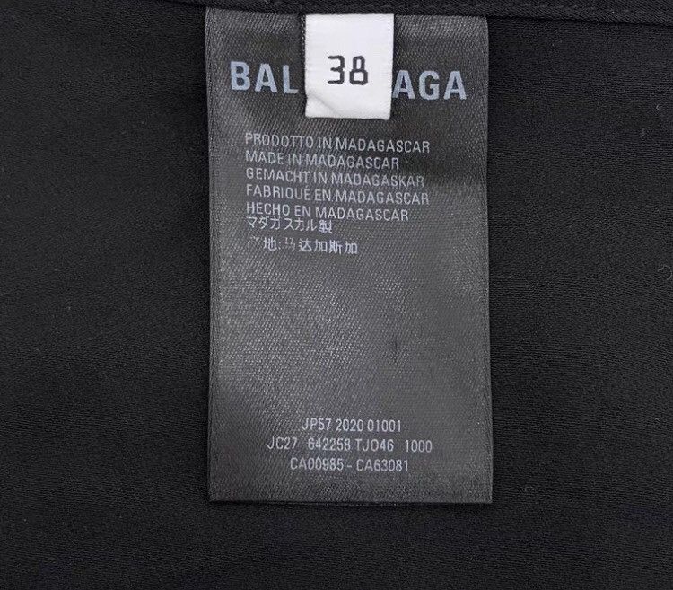Balenciaga Balenciaga black lace up long sleeved shirt2412-Nextarrow Size US M / EU 48-50 / 2 - 7 Thumbnail