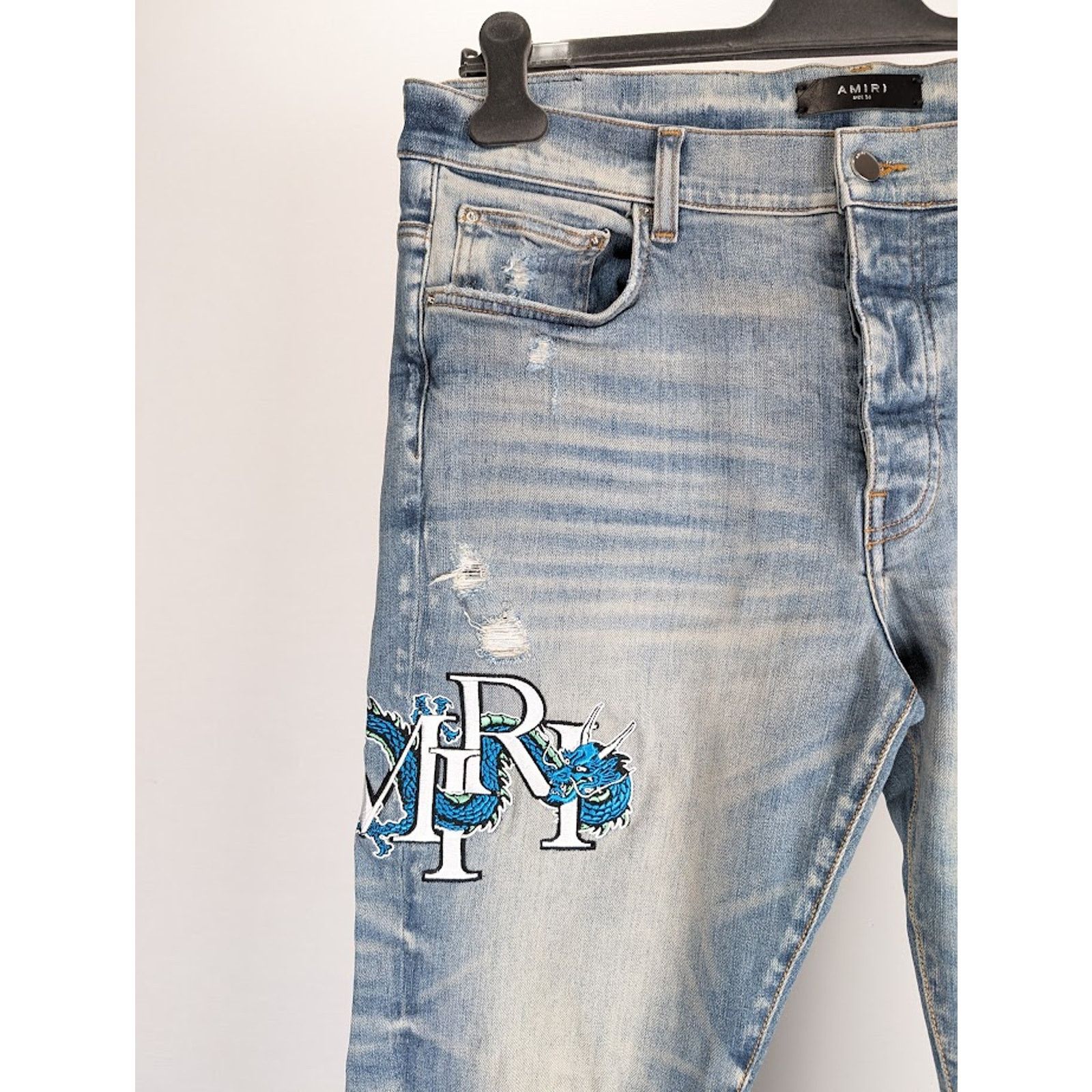 Amiri o1rshd1 Dragon MX1 Jeans in Vintage Indigo Size US 34 / EU 50 - 8 Thumbnail