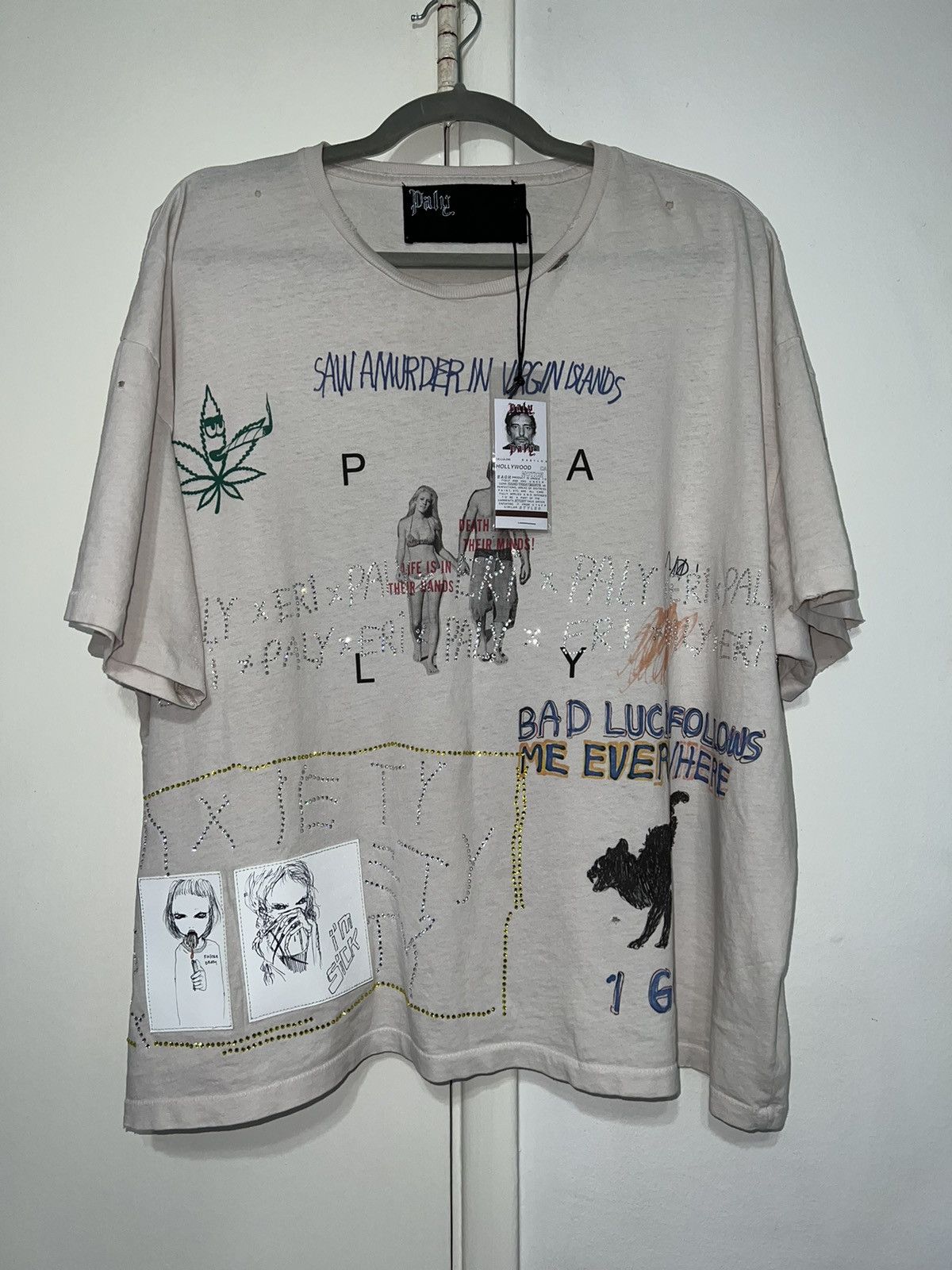 image of Paly Hollywood X Eri Wakiyama in Off White, Men's (Size Large)
