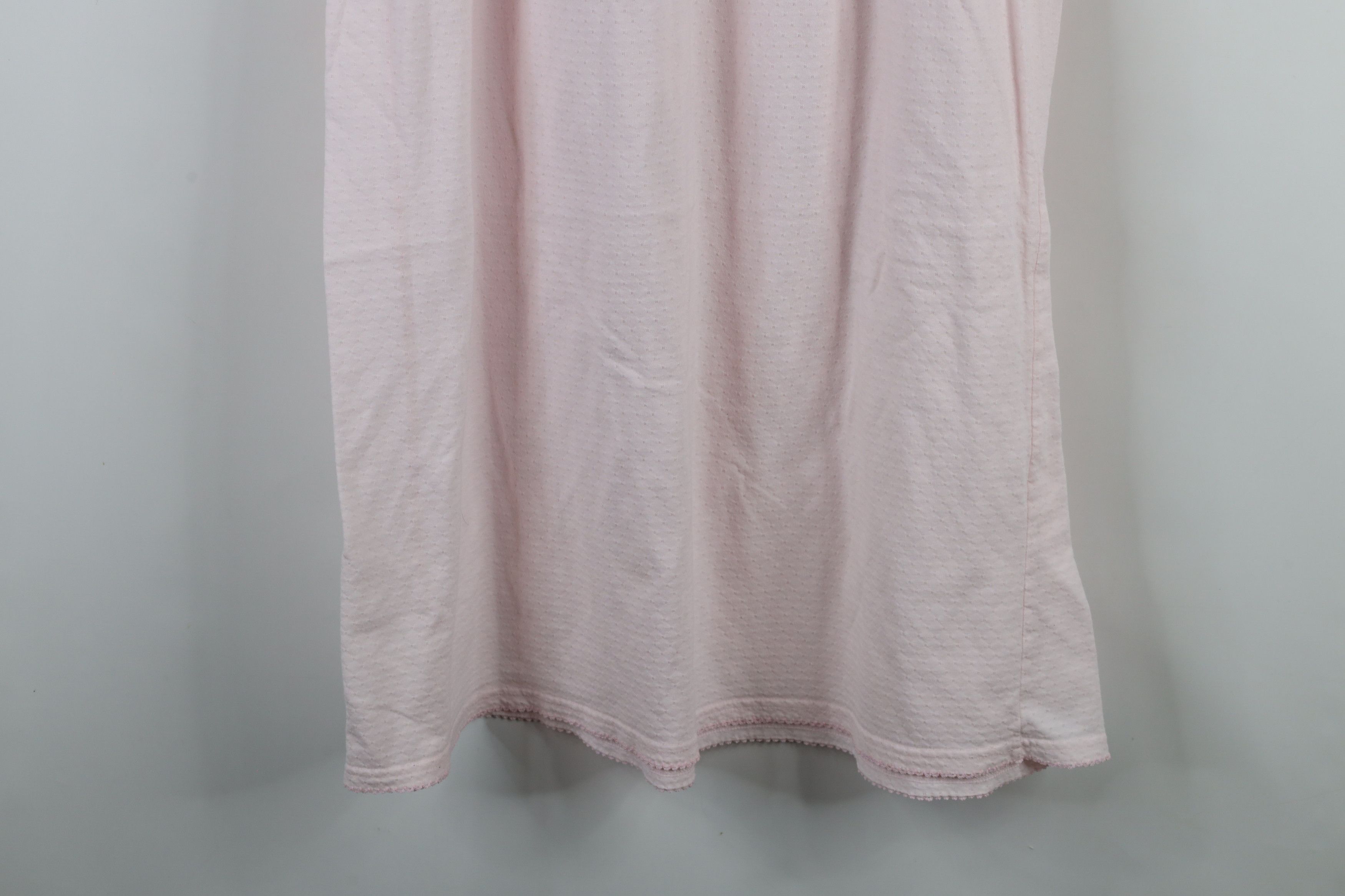 Vintage Vintage 90s Miss Elaine Lace Knit Ruffled Night Gown Shirt Size S / US 4 / IT 40 - 14 Thumbnail