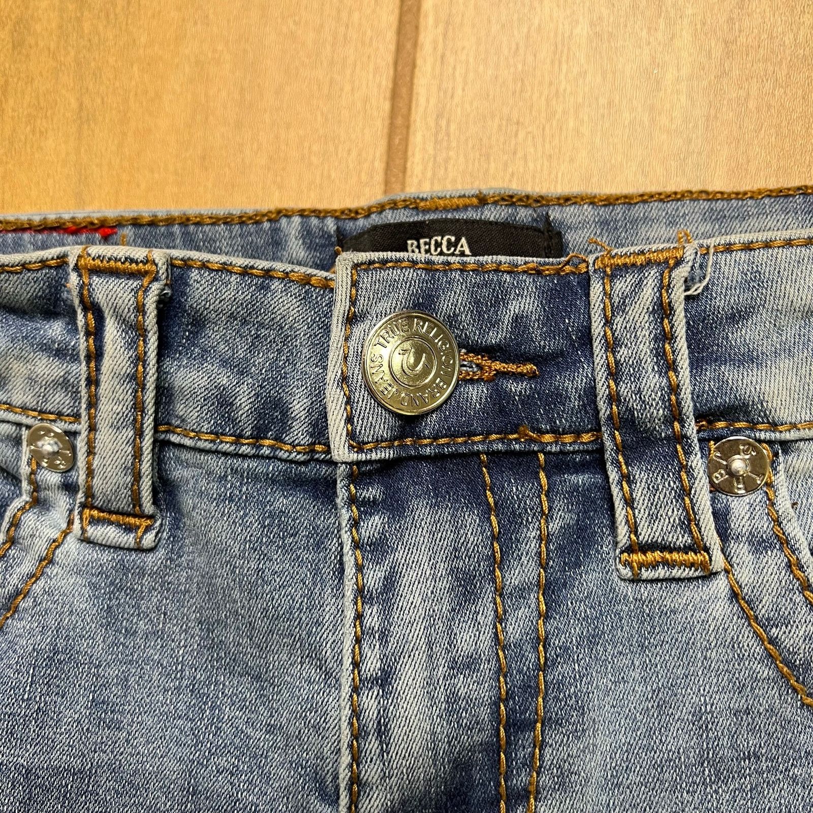 True Religion True Religion Becca Denim Shorts Womens Sz 26 Cutoff Y2K Size US 26 / EU 42 - 9 Thumbnail