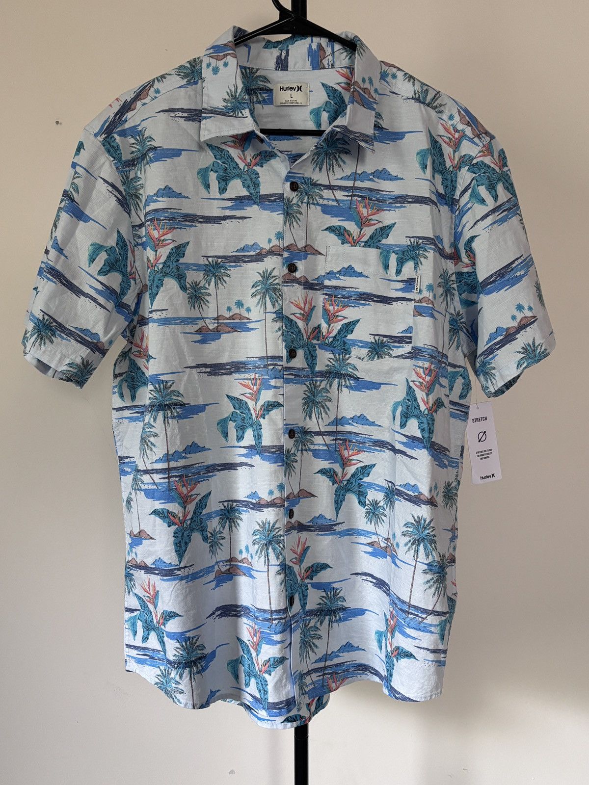 Hurley Hurley ONE AND ONLY LIDO STRETCH SHORT SLEEVE SHIRT Size US L / EU 52-54 / 3 - 2 Thumbnail