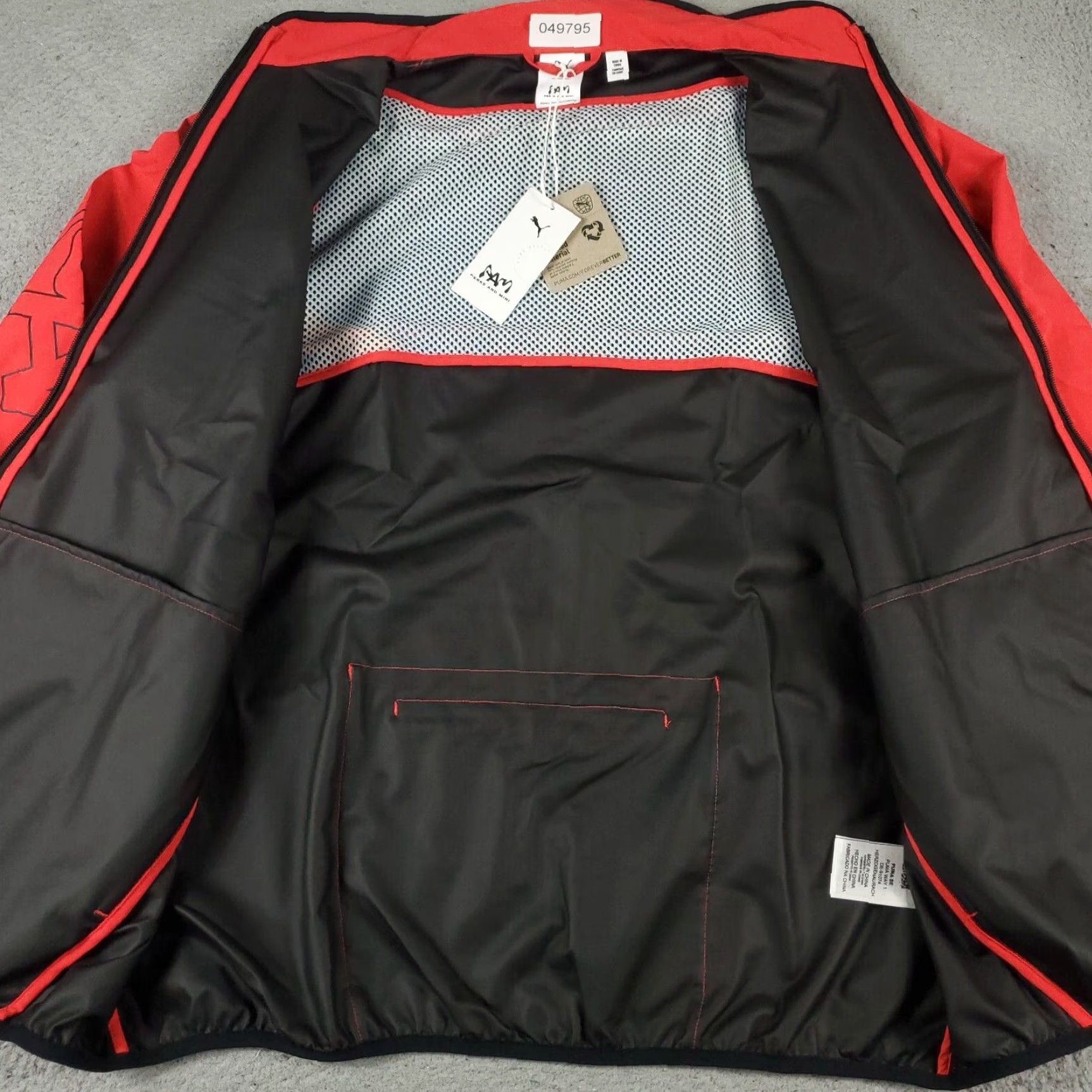 Puma PUMA X P.A.M. Windbreaker Jacket Mens Medium Red Activewear Size US M / EU 48-50 / 2 - 4 Thumbnail