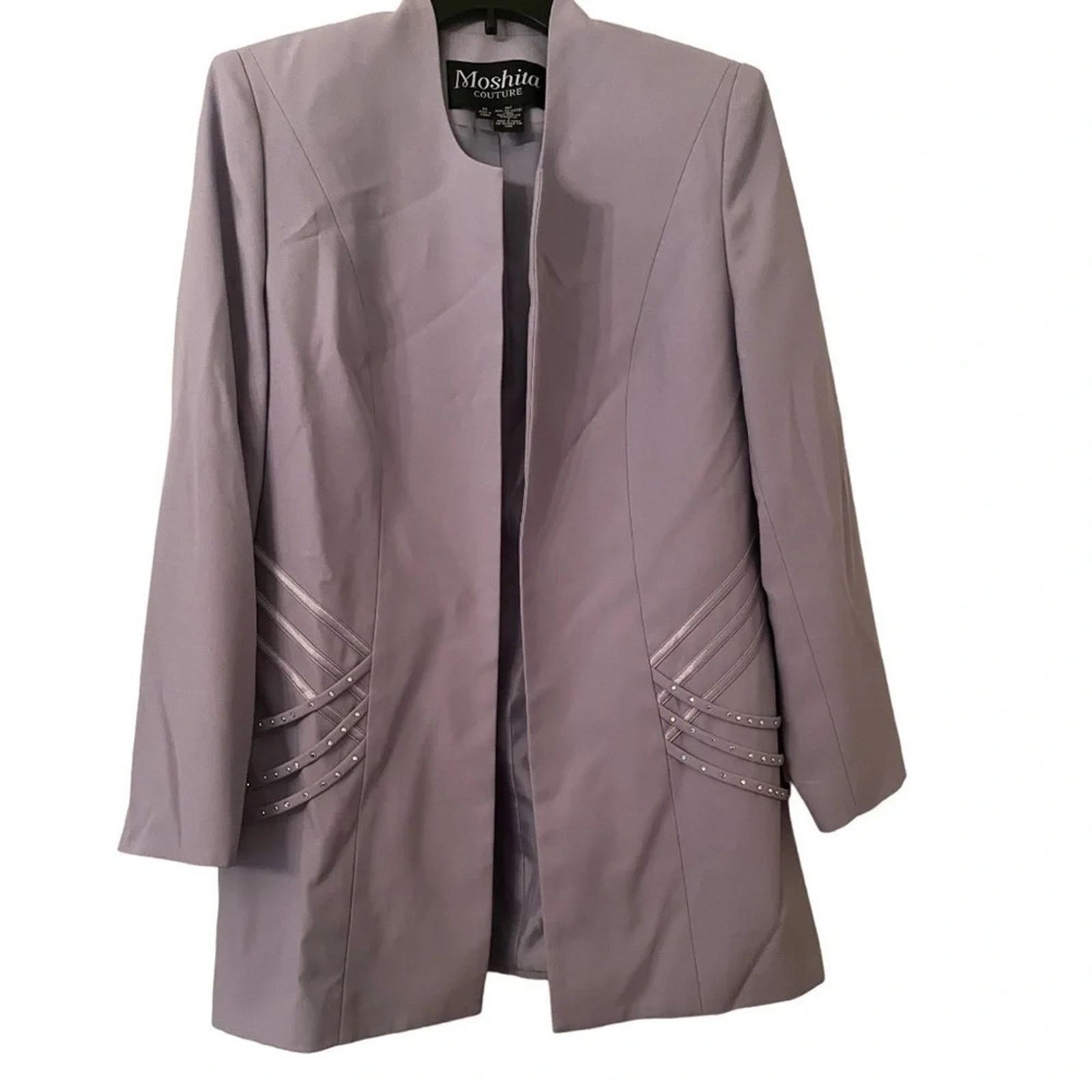 The Unbranded Brand Moshita Couture lavender skirt suit, size 12 Size XL / US 12-14 / IT 48-50 - 7 Thumbnail