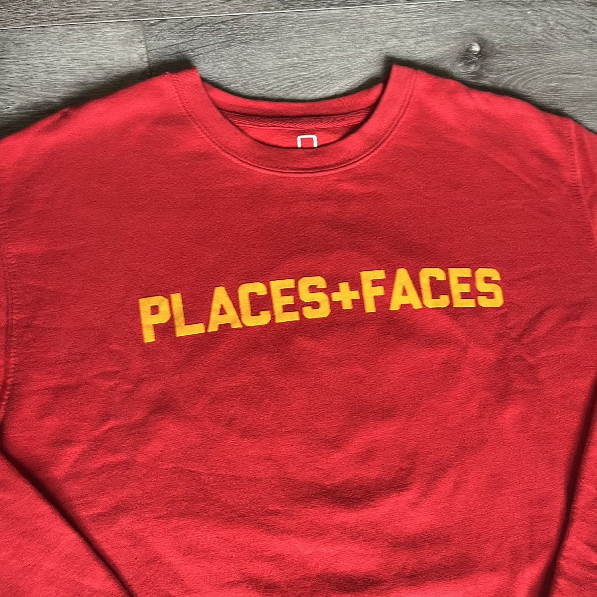 Places + Faces Places + Faces Red Logo Crewneck Sweatshirt Lil Yachty Plus Size US L / EU 52-54 / 3 - 3 Thumbnail