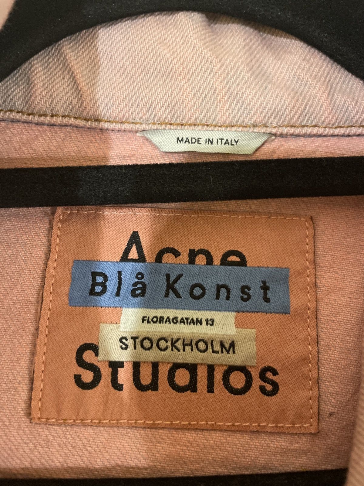 Acne Studios Pink Acne Studios Blå Konst 2000 Denim Jacket Size US M / EU 48-50 / 2 - 10 Thumbnail