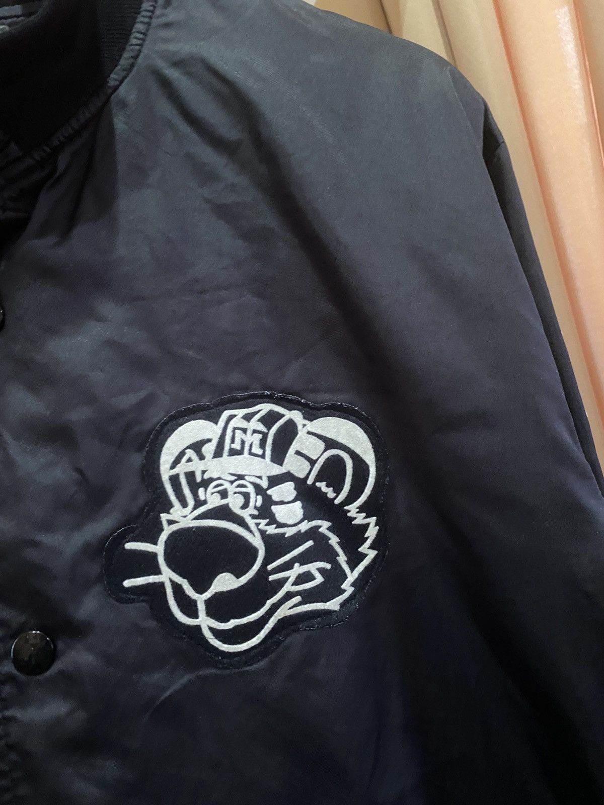Japanese Brand Vintage ZETT Baseball Gear “Tigers” Nylon Bomber Jacket Size US L / EU 52-54 / 3 - 6 Thumbnail