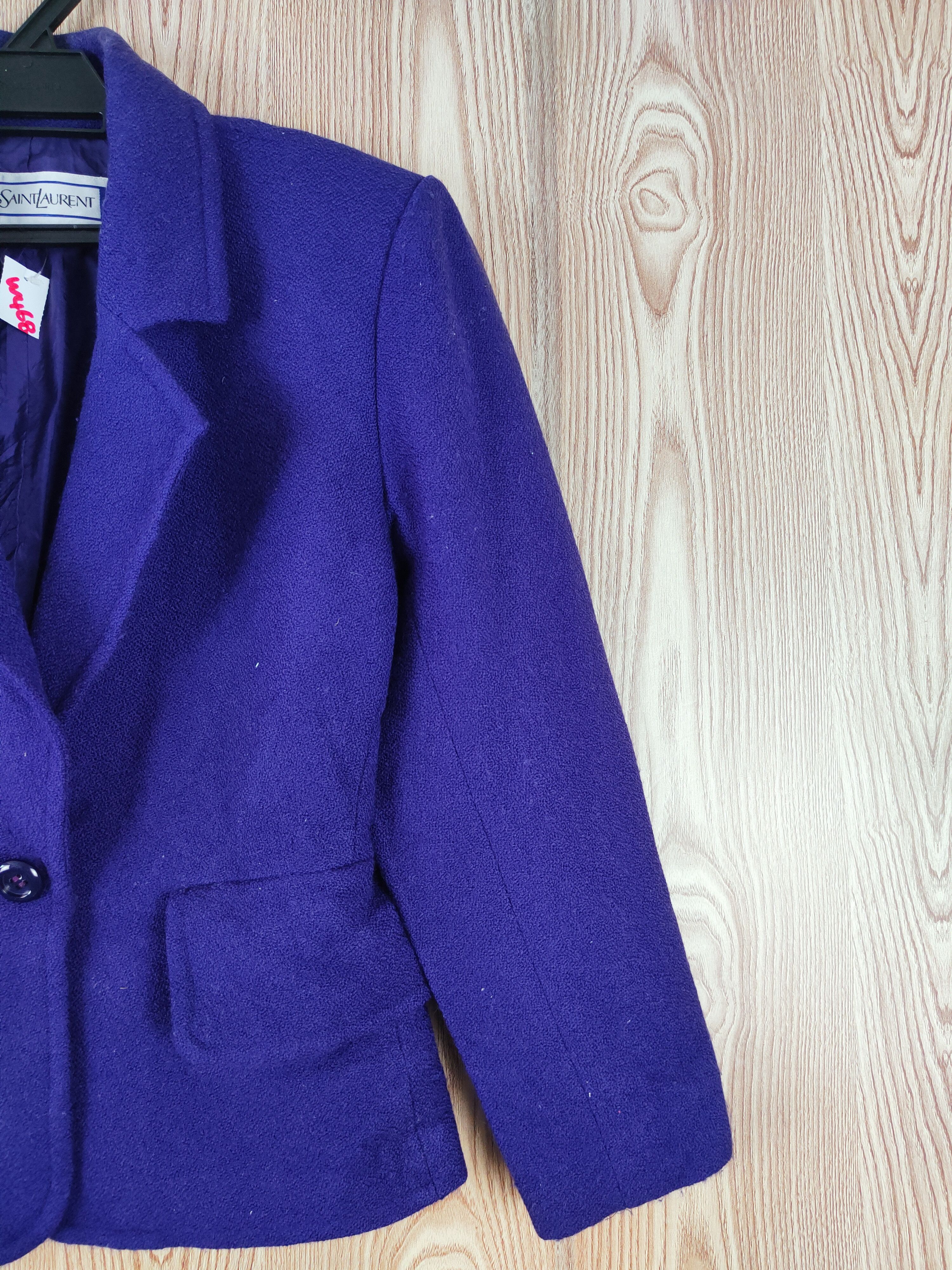 Yves Saint Laurent Yves Saint Laurent ripped vintage Purple Jackets #W468 Size M / US 6-8 / IT 42-44 - 7 Thumbnail