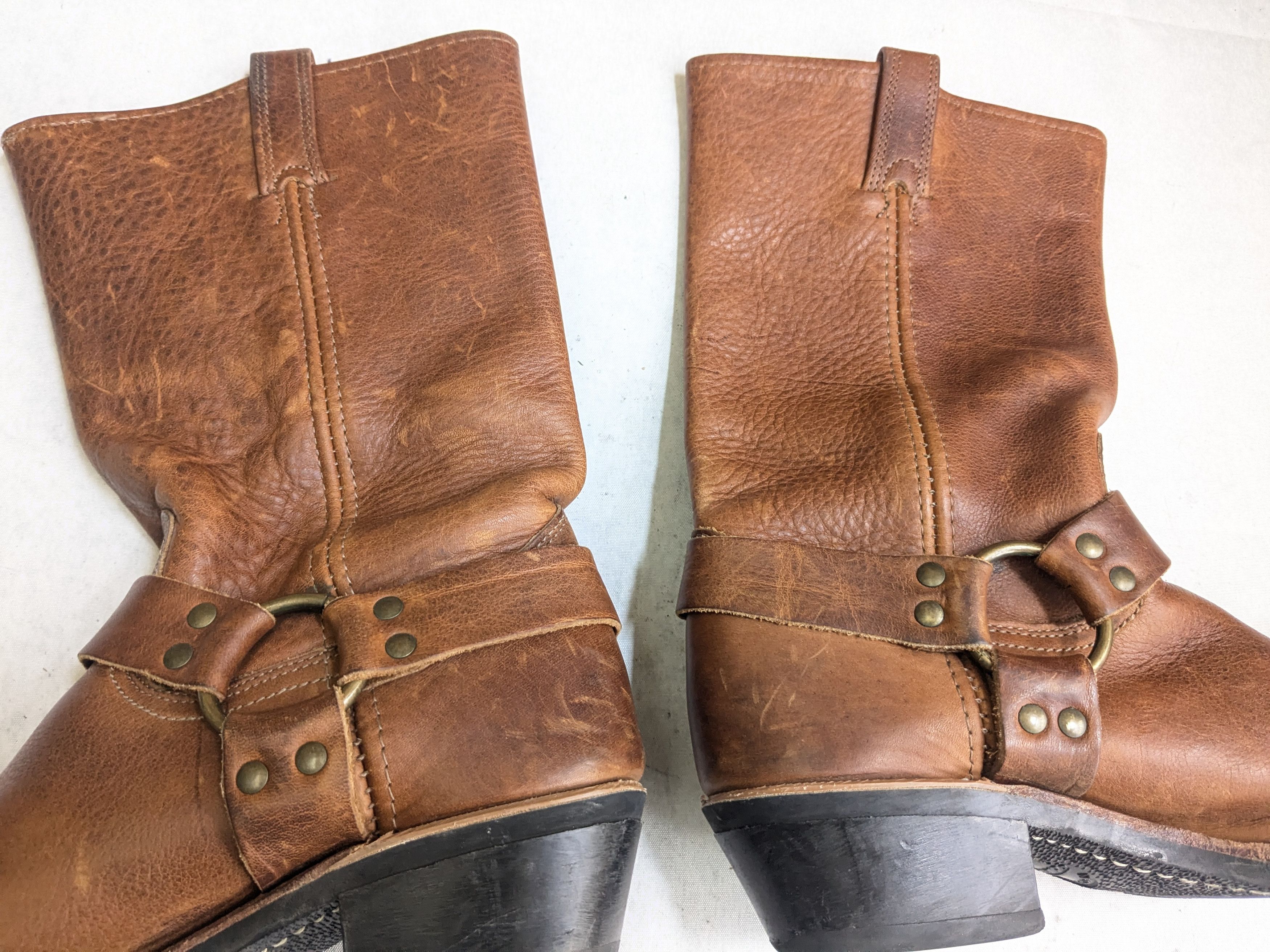 Frye Frye Harness Boots Brown 8.5 M Leather USA Size US 8.5 / EU 41-42 - 11 Thumbnail