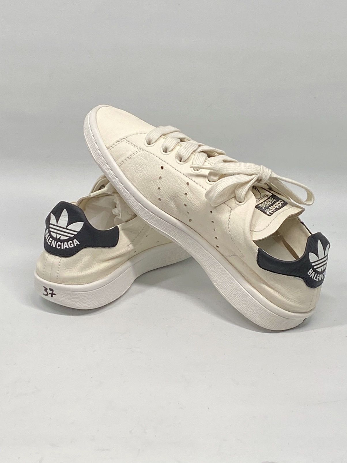 adidas gazelle silver green womens Balenciaga] x Adidas Women's Originals Stan Smith Sneakers in White/  DPUS  Designer Outlet