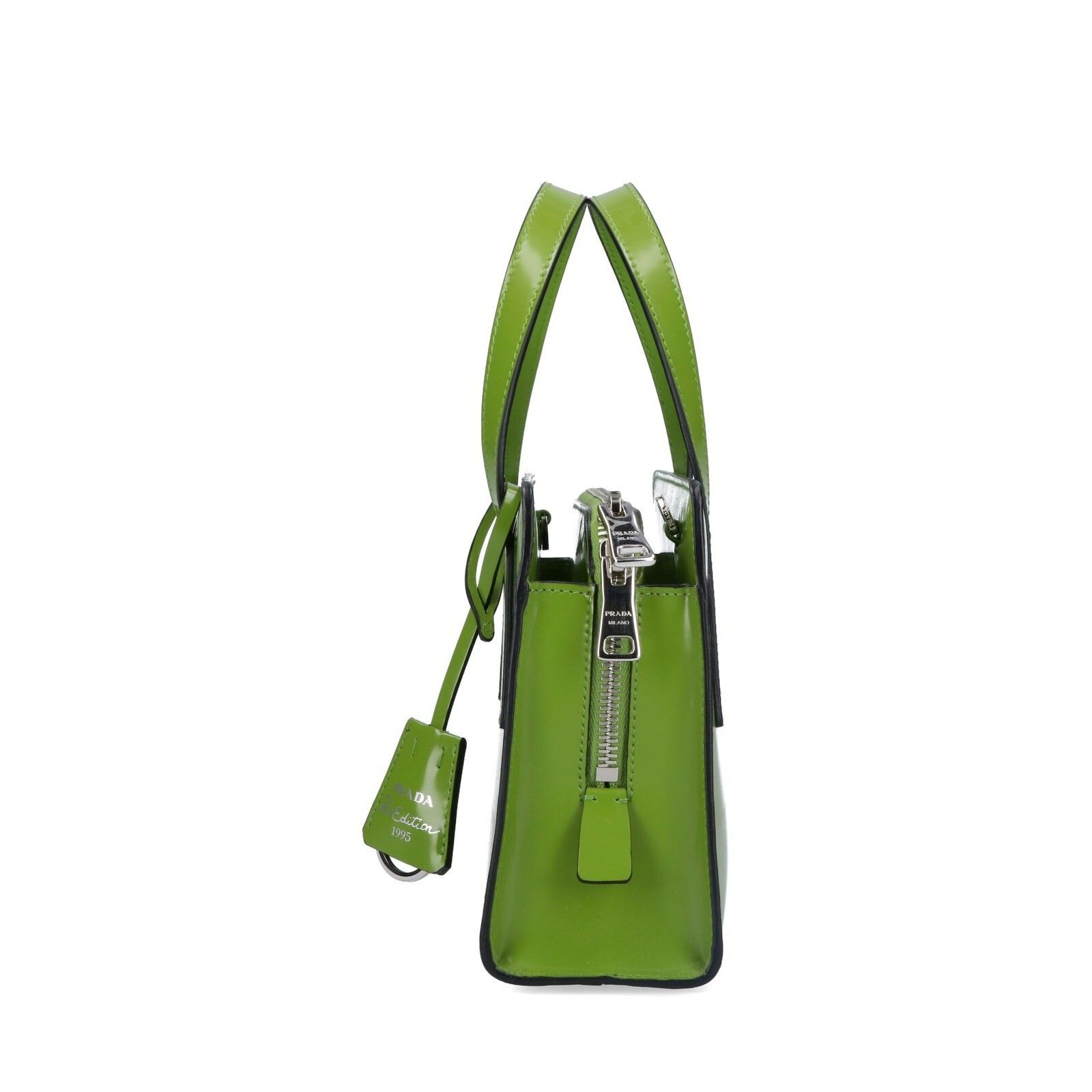Prada PRADA Re-Edition $3500 Green Brushed-Leather Mini Handbag Ne Size ONE SIZE - 4 Thumbnail