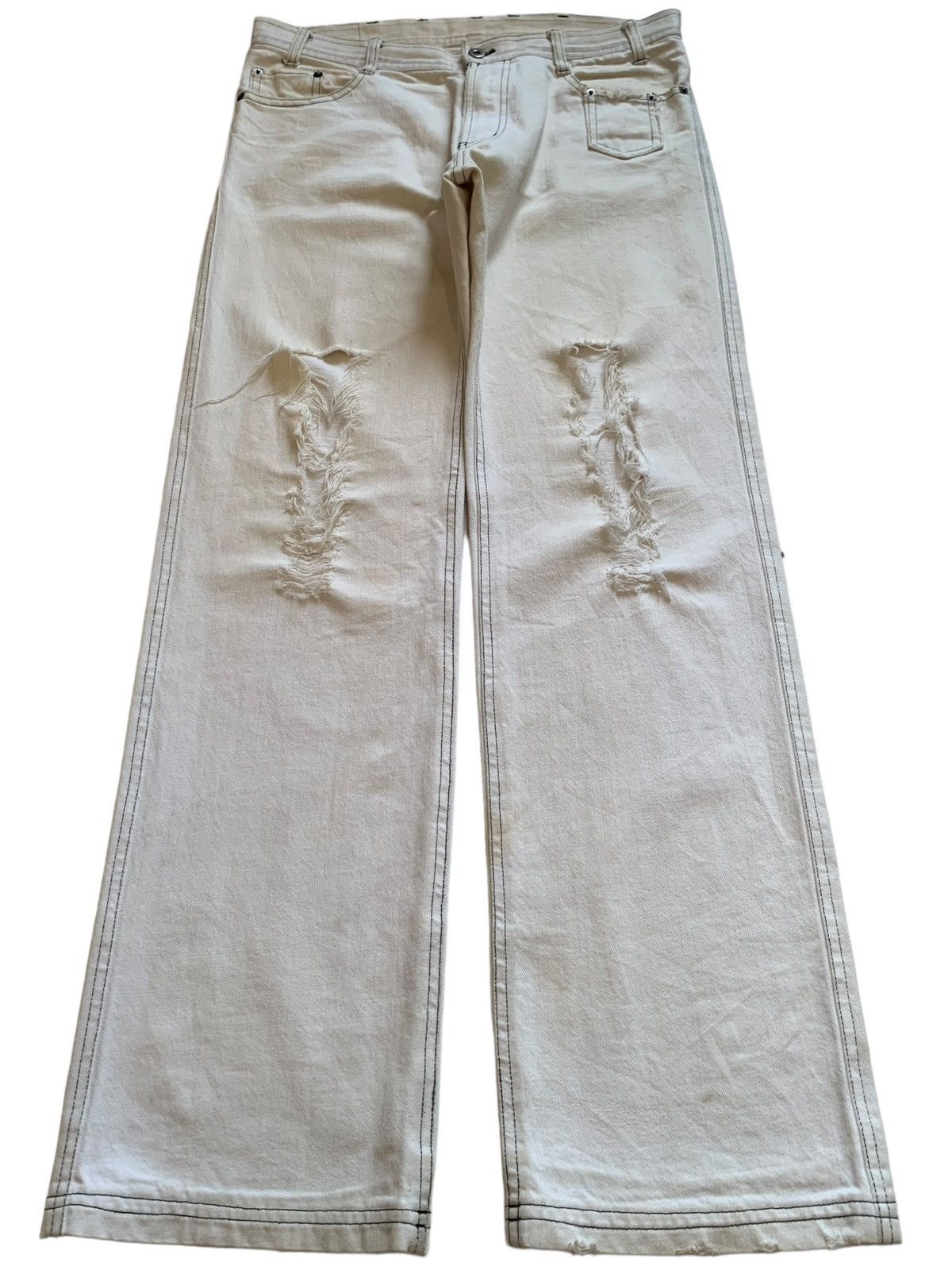 Japanese Brand Vintage Japanese Brand Distressed Multi Pocket Baggy Jeans Size US 34 / EU 50 - 1 Thumbnail