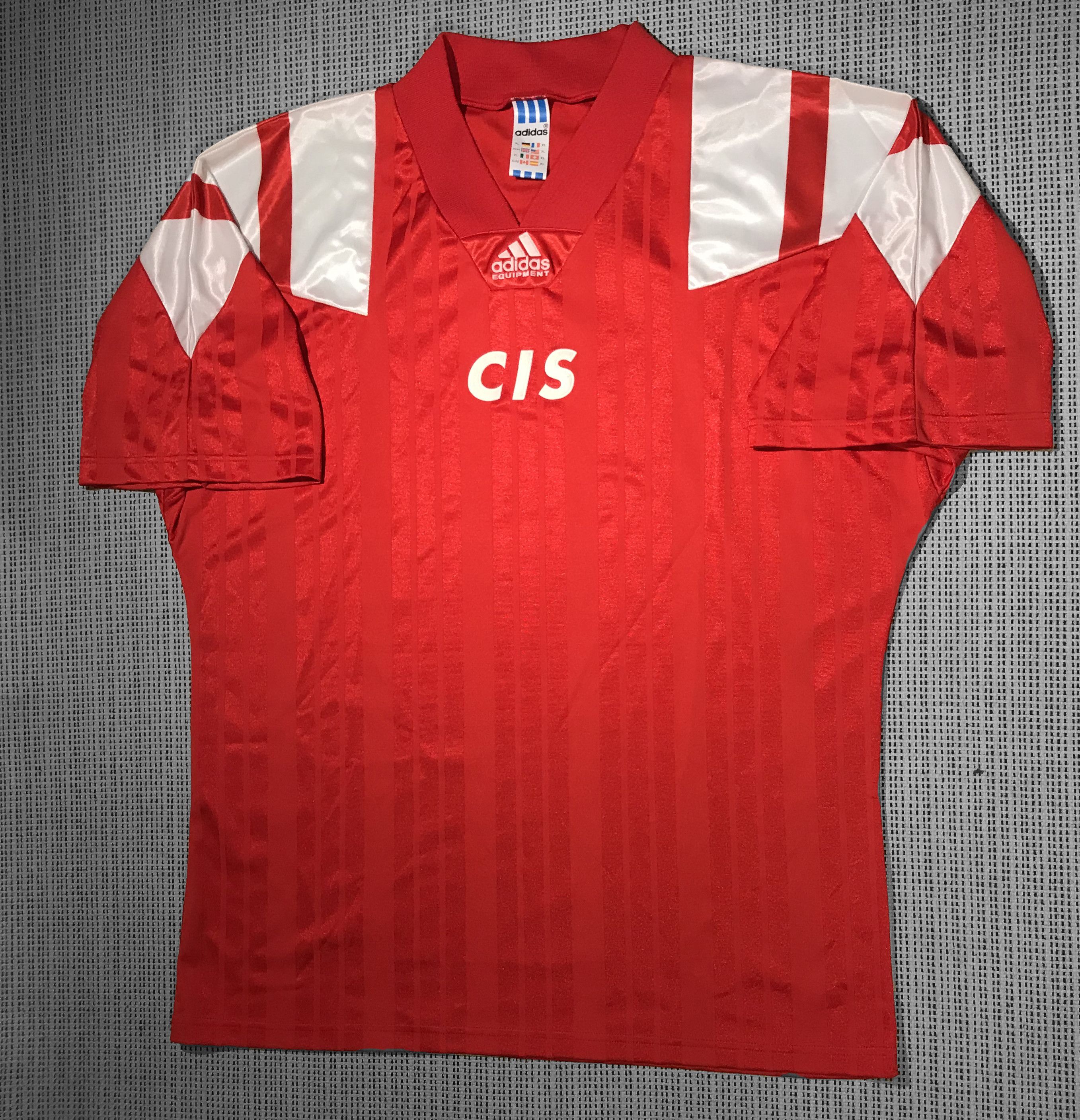 Adidas × Vintage Adidas vintage soccer shirt 92'/93' CIS Russia (XL) Size US XL / EU 56 / 4 - 1 Thumbnail