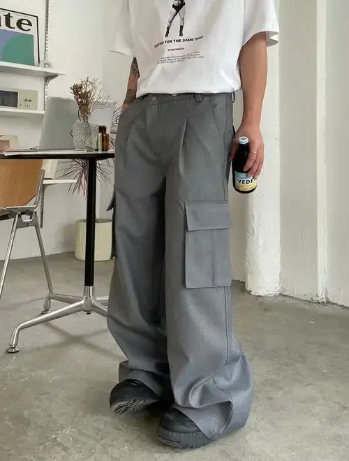 Designer × Japanese Brand × Vintage y2k skate loose baggy cargo pants Size US 32 / EU 48 - 1 Thumbnail
