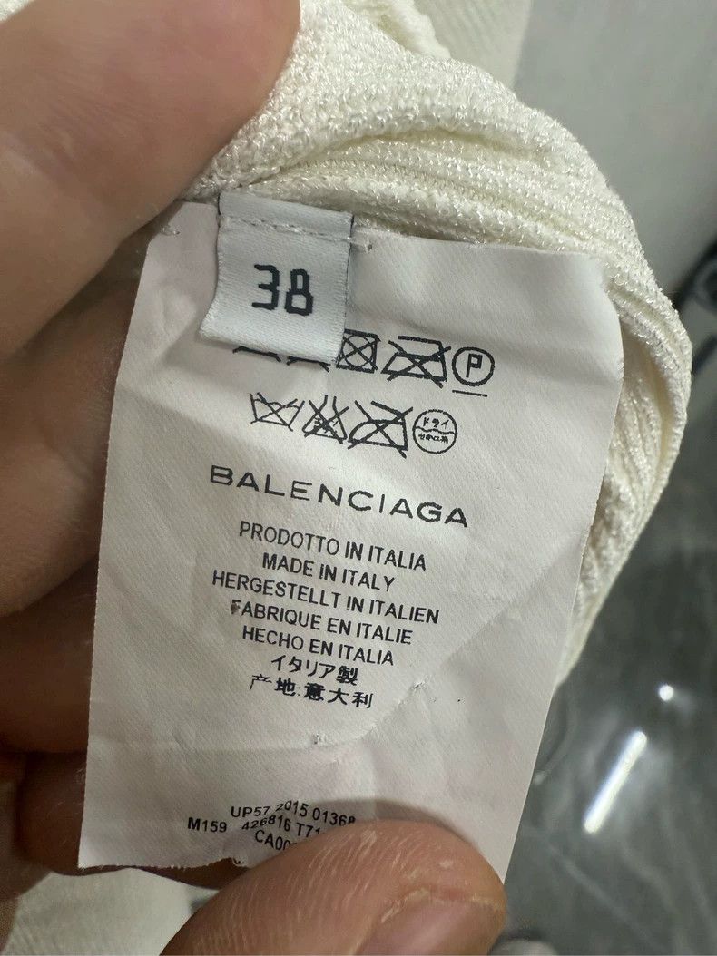 Balenciaga Balenciaga size 38 White Long Sleeve Size US S / EU 44-46 / 1 - 3 Thumbnail