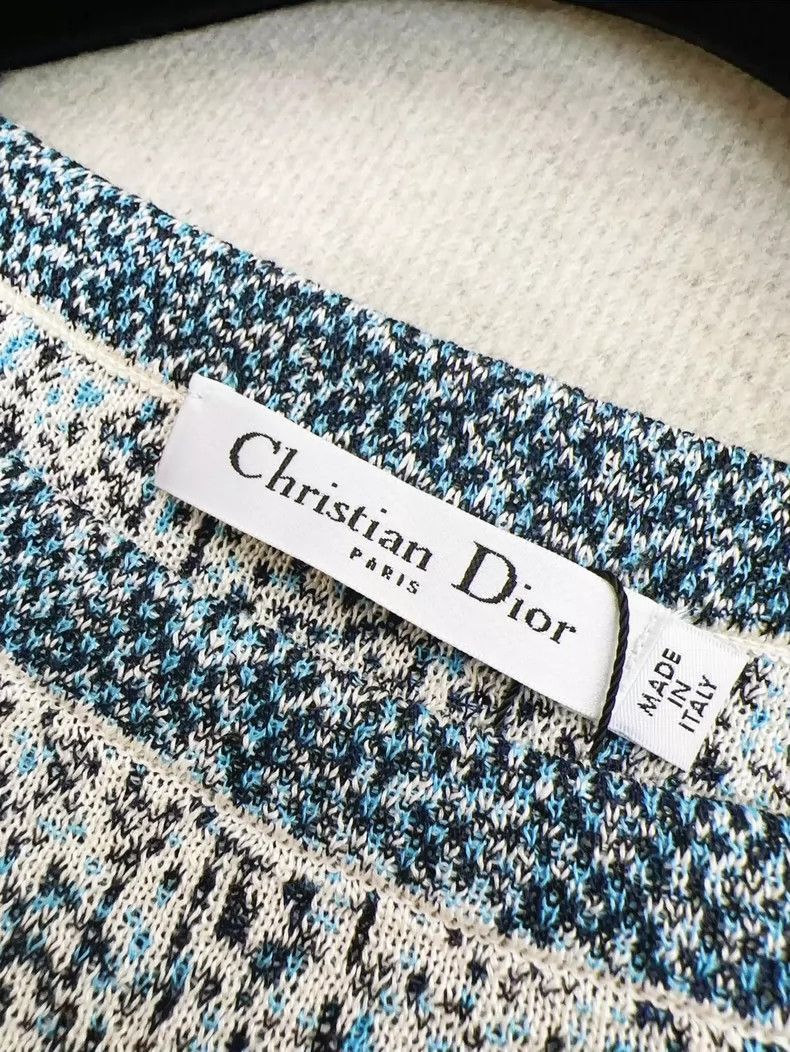 Dior Dior Blue Gray Short Sleeve Knit Top-2506 Size M / US 6-8 / IT 42-44 - 5 Thumbnail