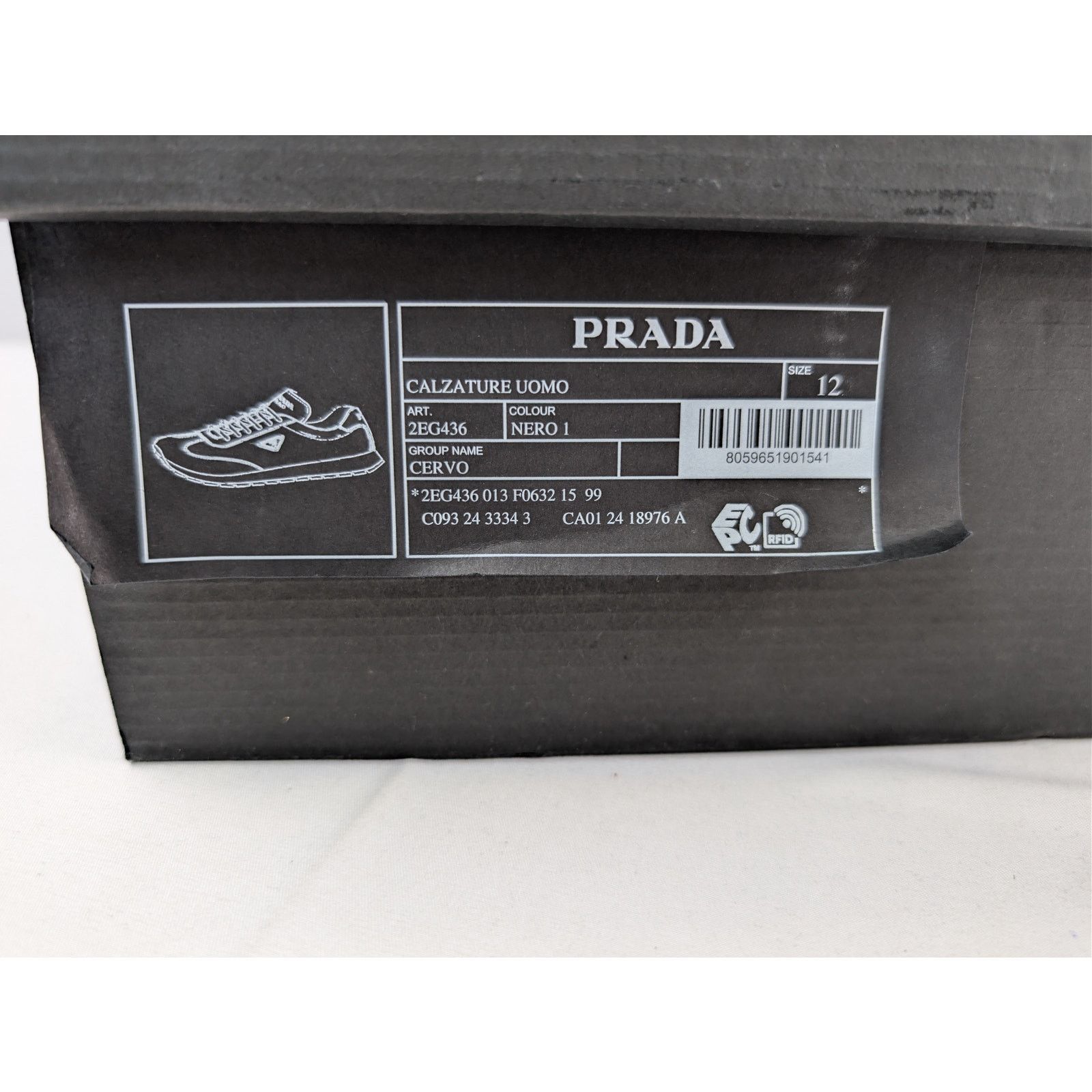 Prada o1rshd1 Calzature Uomo Sneakers in Nero Size US 13 / EU 46 - 24 Thumbnail