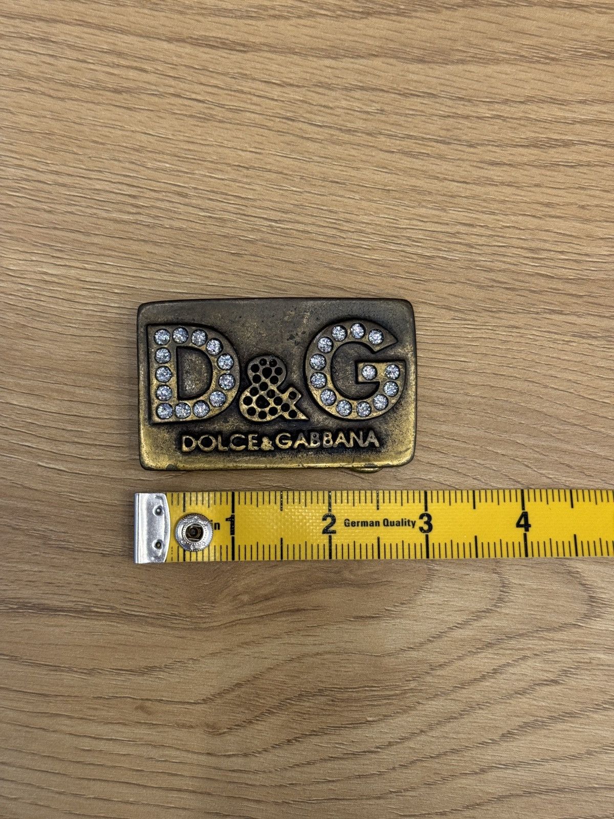 Designer × Dolce & Gabbana × Vintage DOLCE GABBANA Vintage Belt Buckle Big Logo Gold Metal Size ONE SIZE - 11 Thumbnail