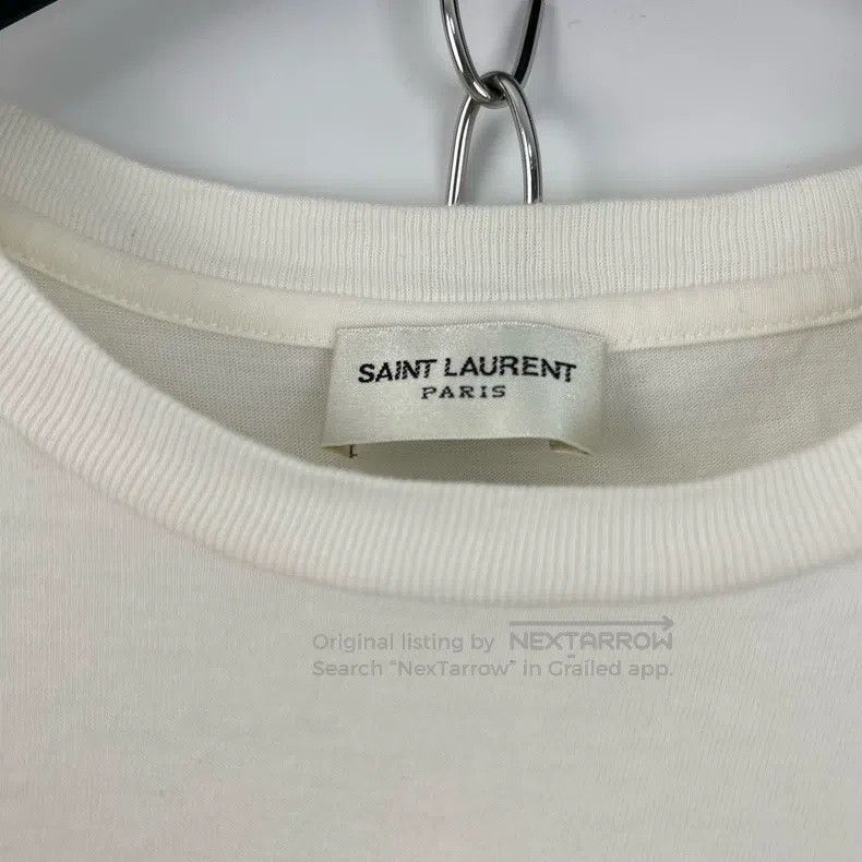 Saint Laurent Paris Saint Laurent Paris Letter Logo Printed Short Sleeve Size M / US 6-8 / IT 42-44 - 6 Thumbnail