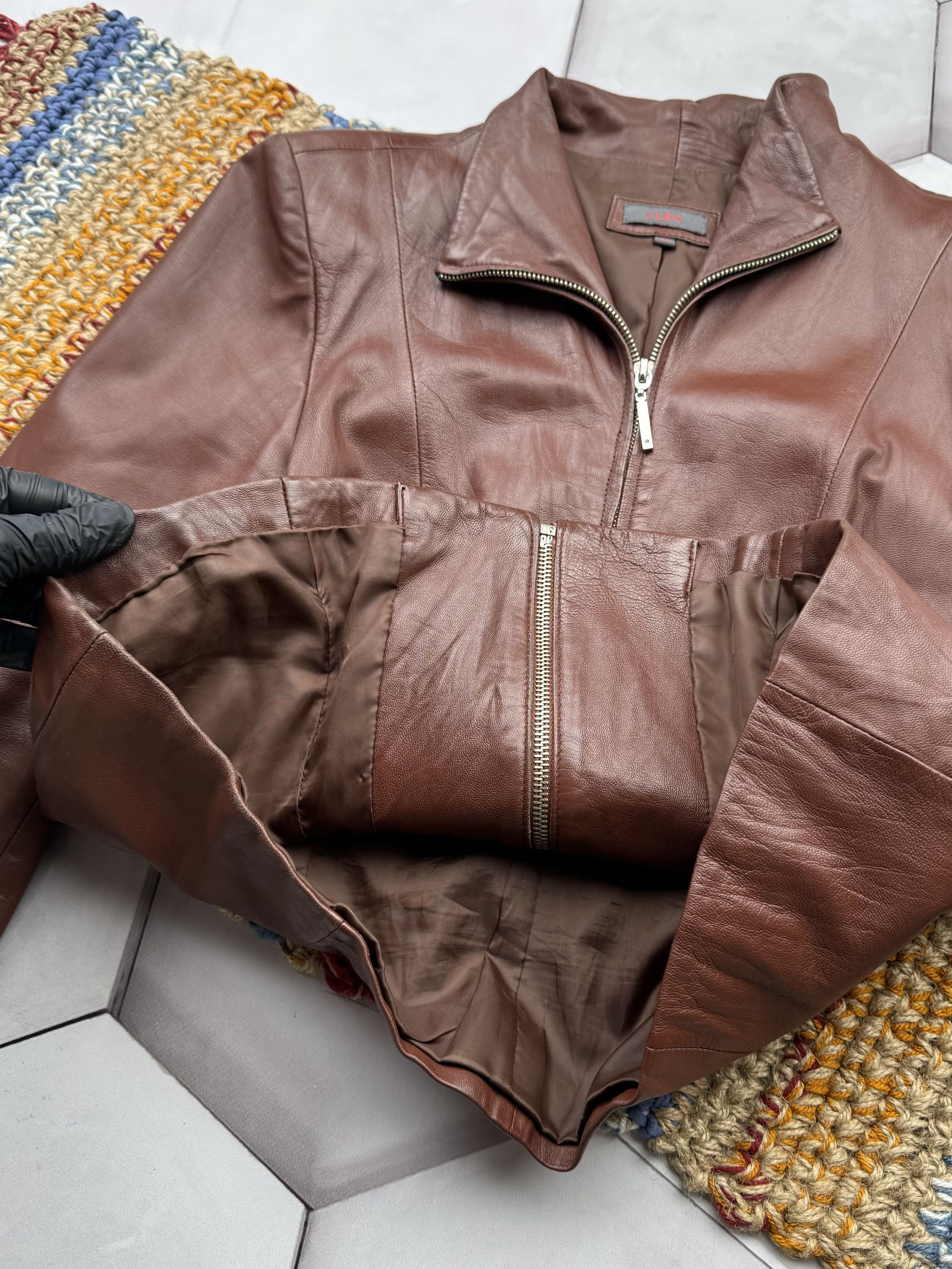 Japanese Brand Vintage Leather Jacket (E4) Size M / US 6-8 / IT 42-44 - 5 Thumbnail