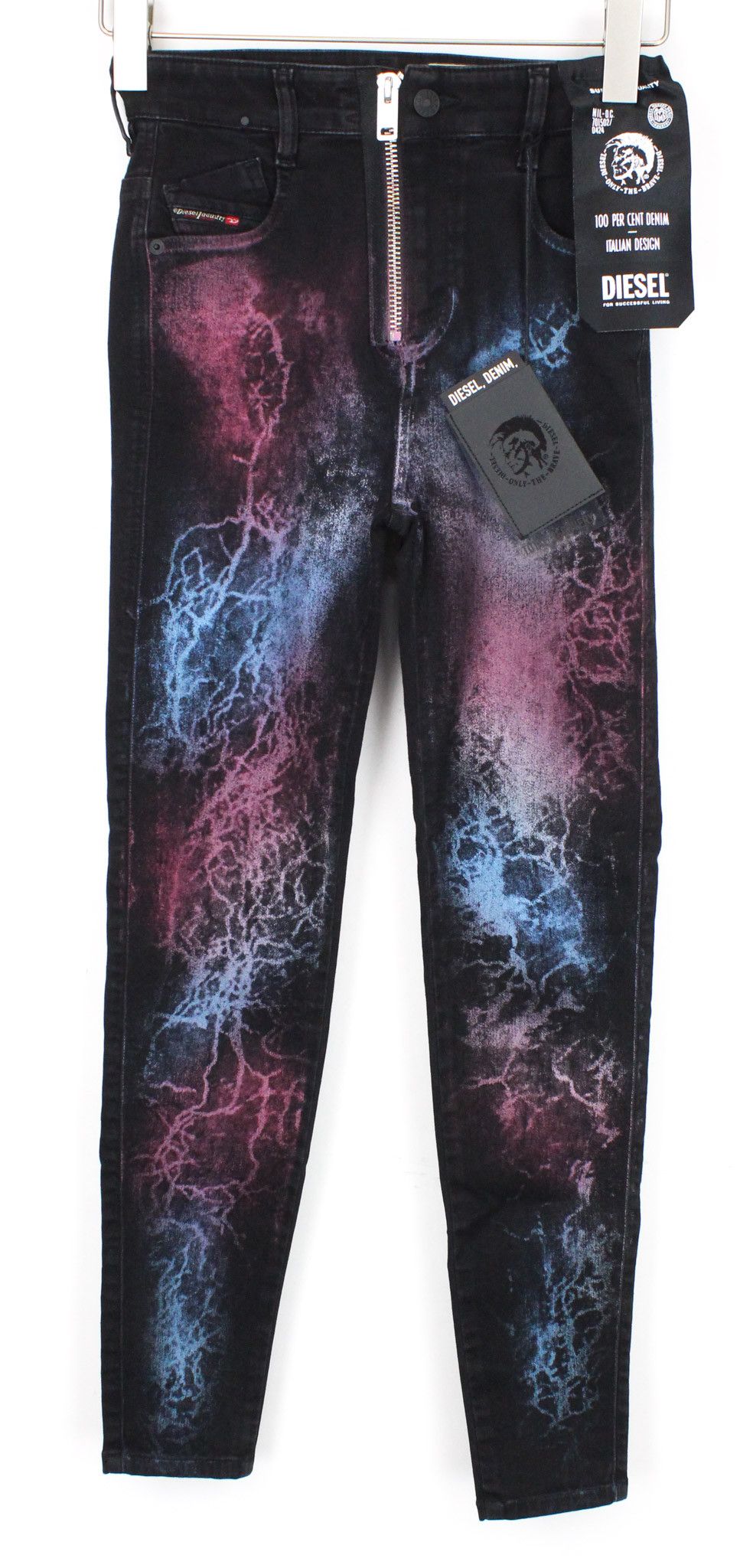 Diesel SLANDY-HIGH-SX 069IY W24/L30 Blue Girls Jeans 71251 Size 24" / US 00 / IT 34 - 2 Thumbnail