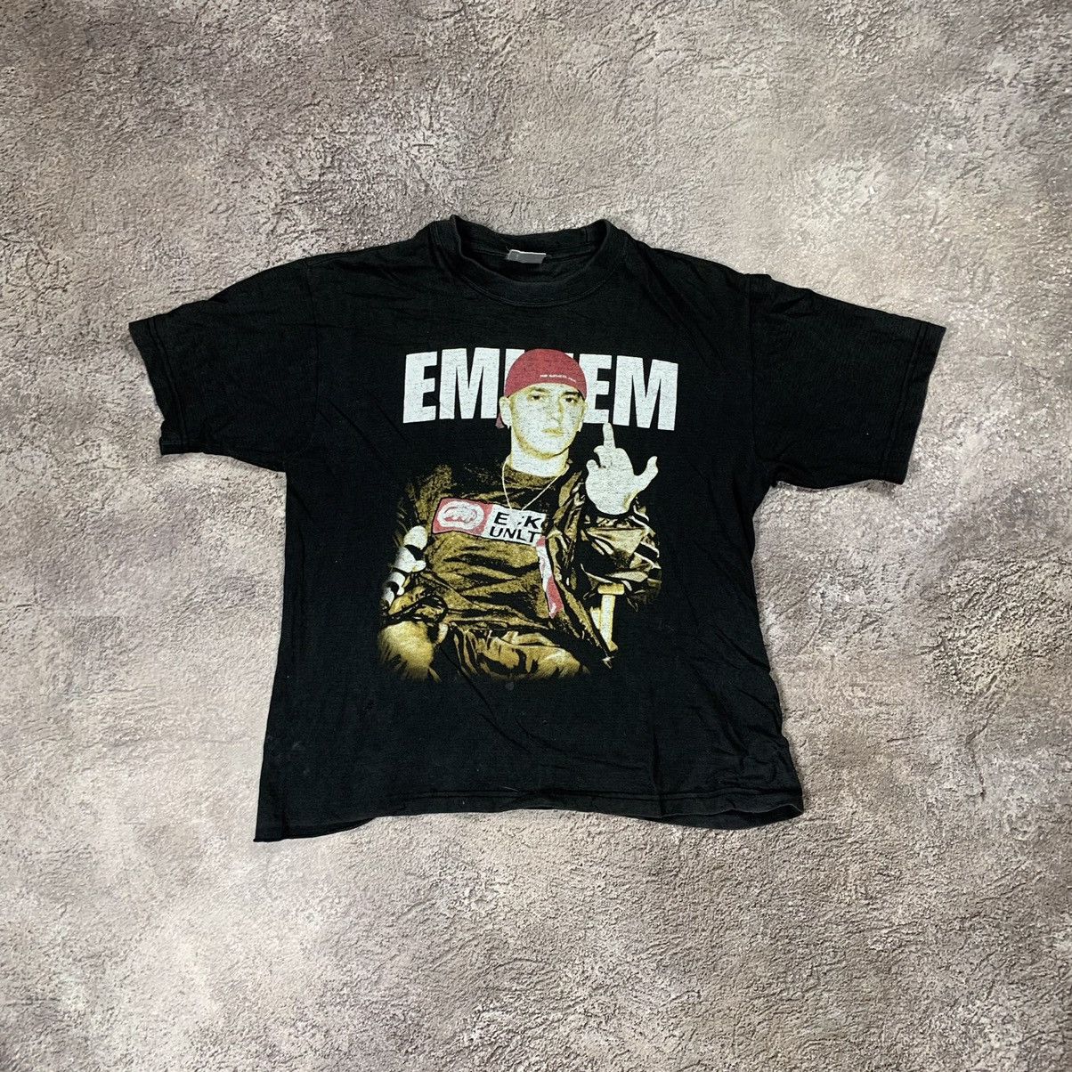 Vintage Vintage 90s Eminem Graphic Tee Y2K Rap Streetwear Worn In XS Size US XS / EU 42 / 0 - 1 Thumbnail