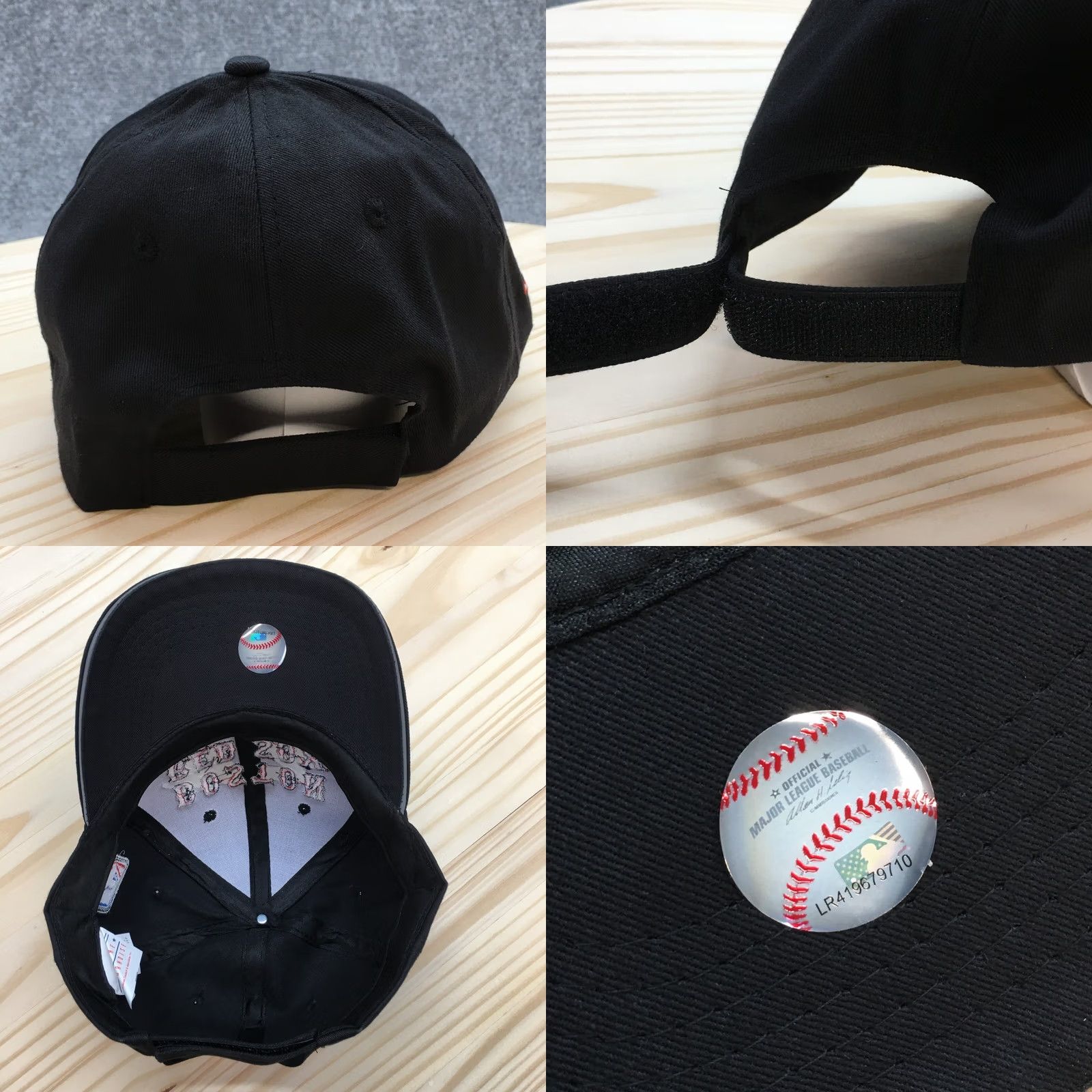 MLB Boston Red Sox MLB Baseball Cap Mens Black OS Curved Brim Embroidered Logo Size ONE SIZE - 8 Thumbnail