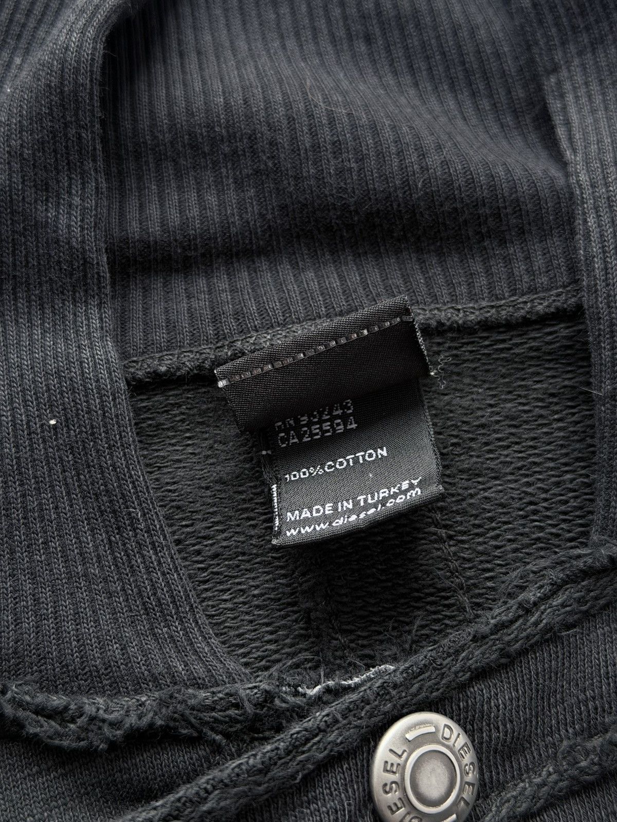 Diesel 2000s Avant Garde Diesel Asymmetrical Cropped Top Sweatshirt Size M / US 6-8 / IT 42-44 - 10 Thumbnail